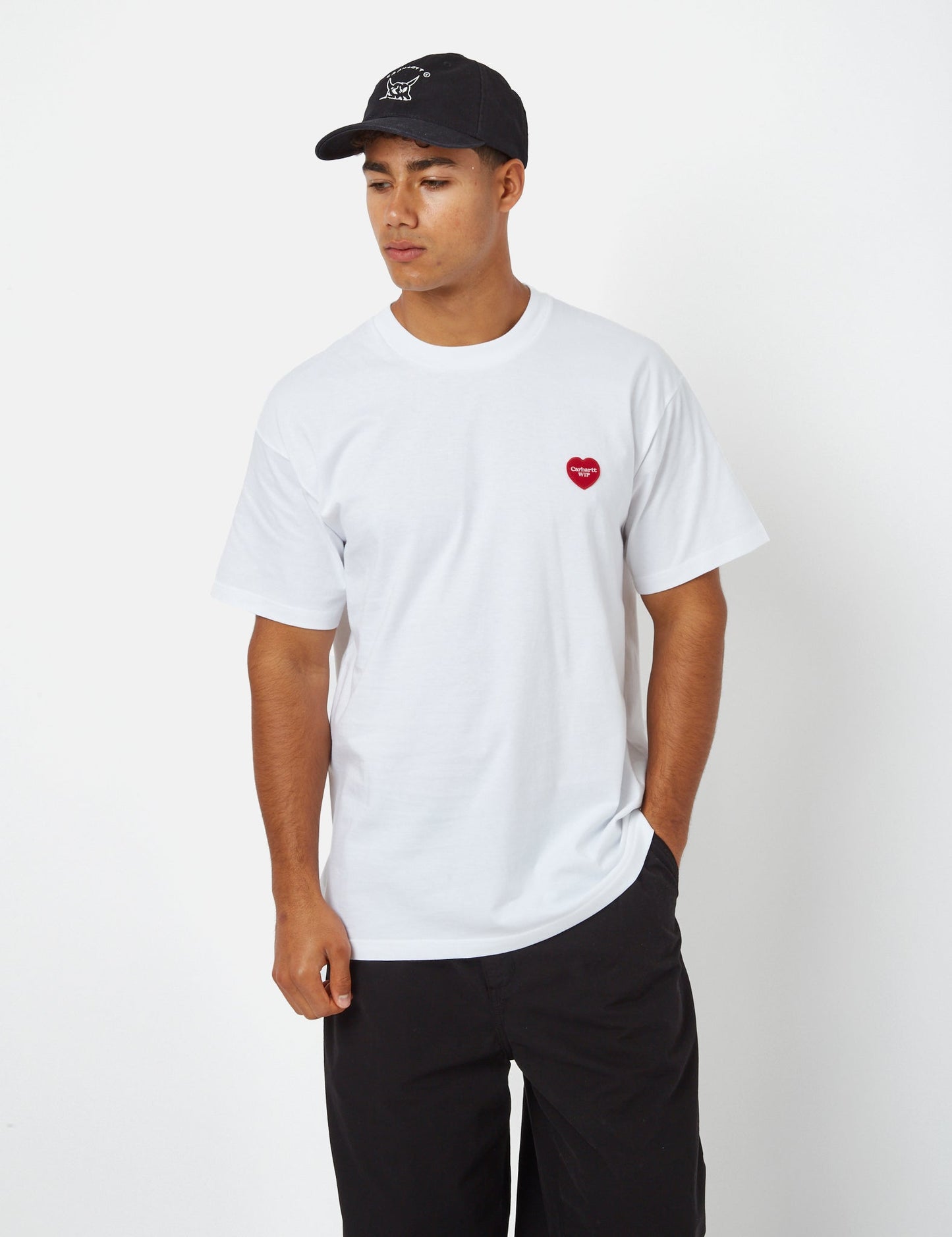 T-shirt Double Cœur (Bio) - Bleu