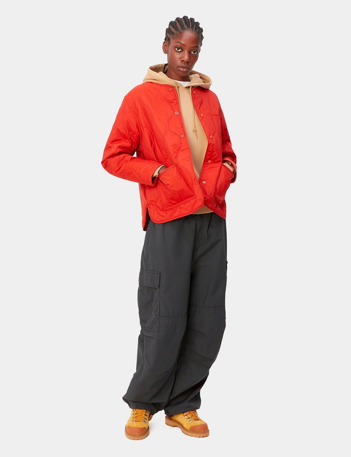 Damen Jet Cargo-Hose – Vulcan Grey Rinsed
