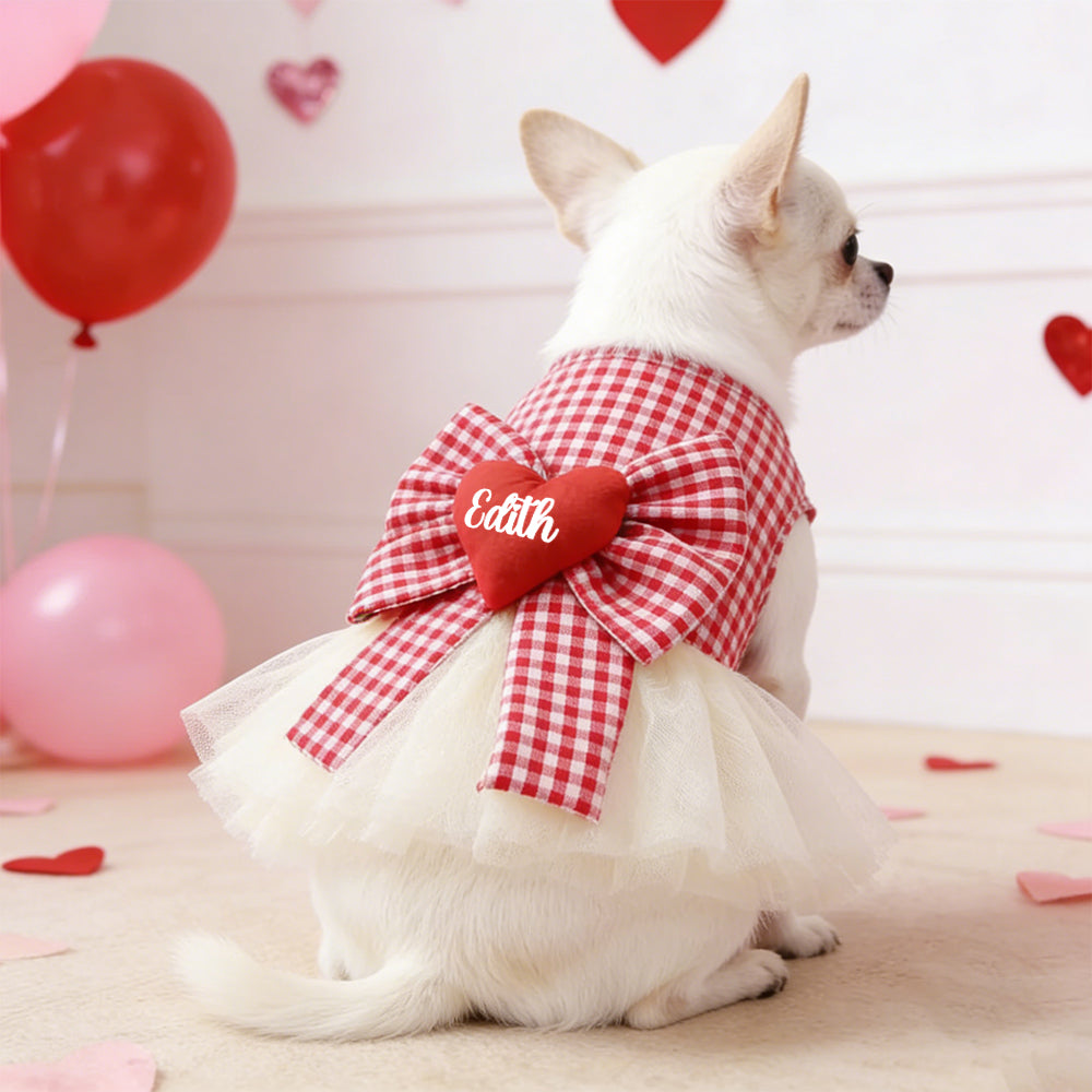 Personalisiertes Haustier-Valentinstags-Kleid | inCloth02
