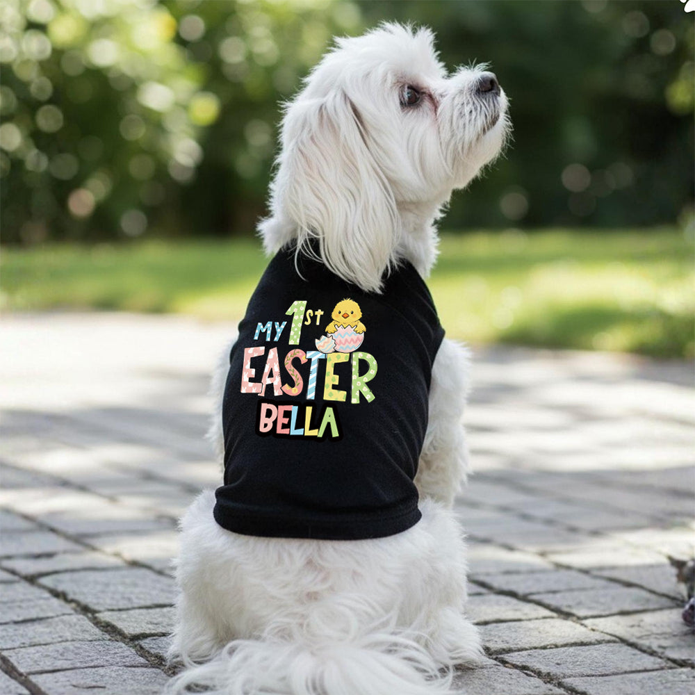 Personalisiertes "Erstes Ostern" T-Shirt für Haustiere | inCloth35