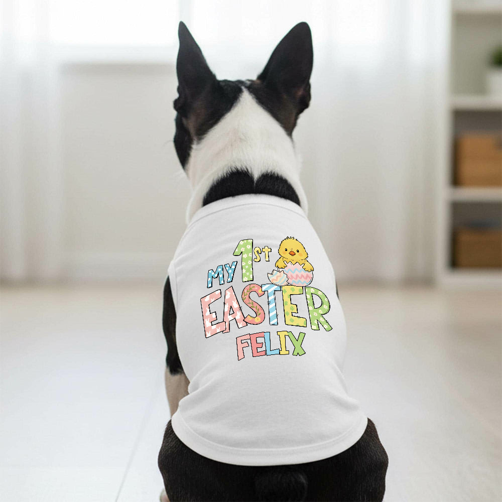 Personalisiertes "Erstes Ostern" T-Shirt für Haustiere | inCloth35