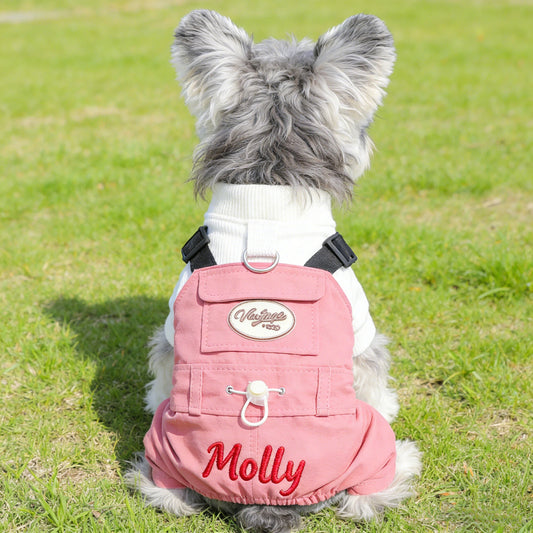 Personalized Embroidered Name Pet Jumpsuit | inCloth21