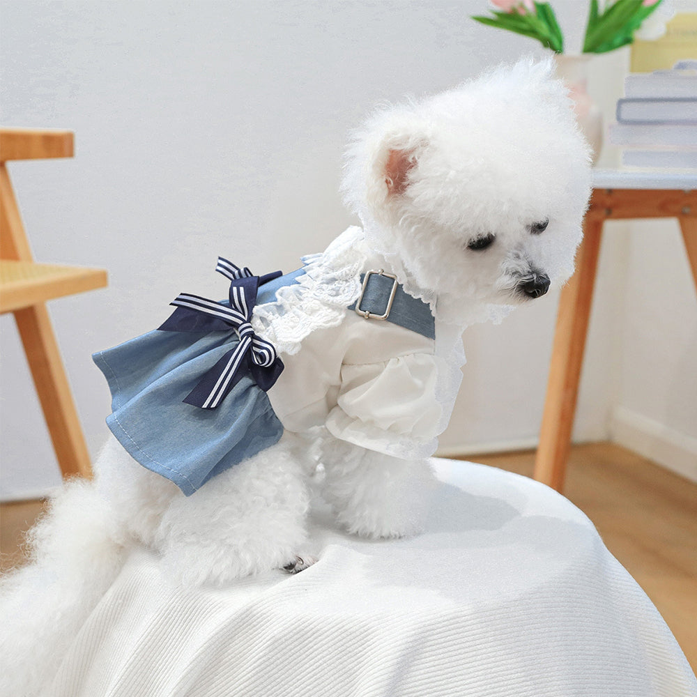 Salopette personnalisée en jean pour animaux de compagnie | inCloth18