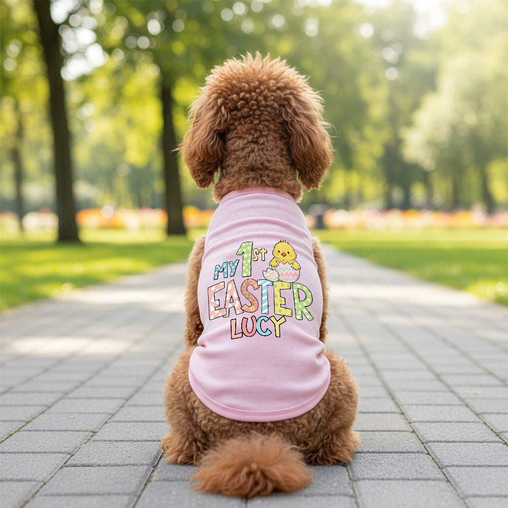 Personalisiertes "Erstes Ostern" T-Shirt für Haustiere | inCloth35