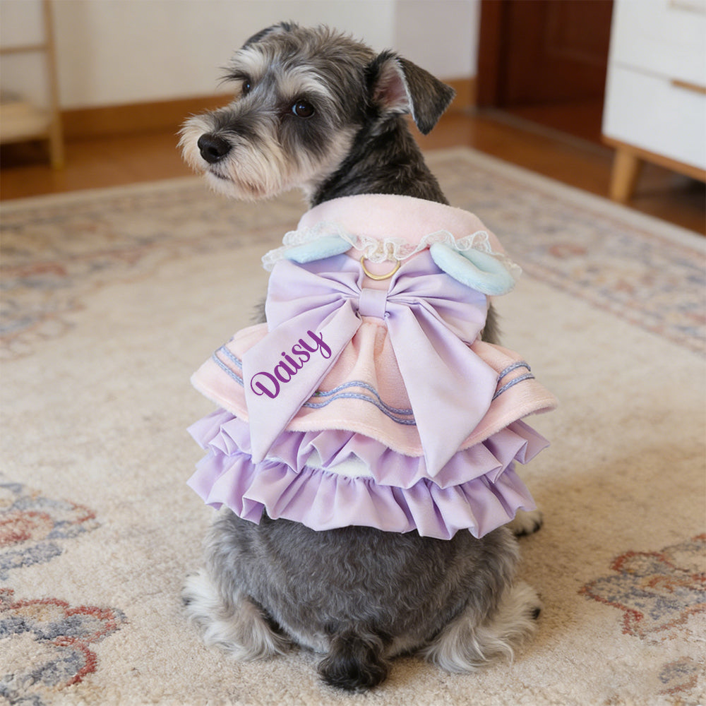 Personalized Name Pet Bowknot Dress | inPet27