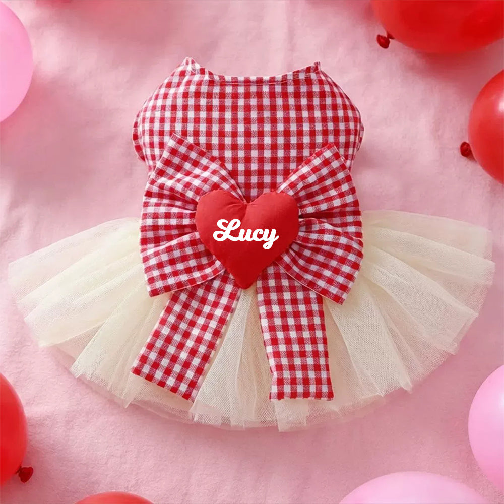 Personalisiertes Haustier-Valentinstags-Kleid | inCloth02