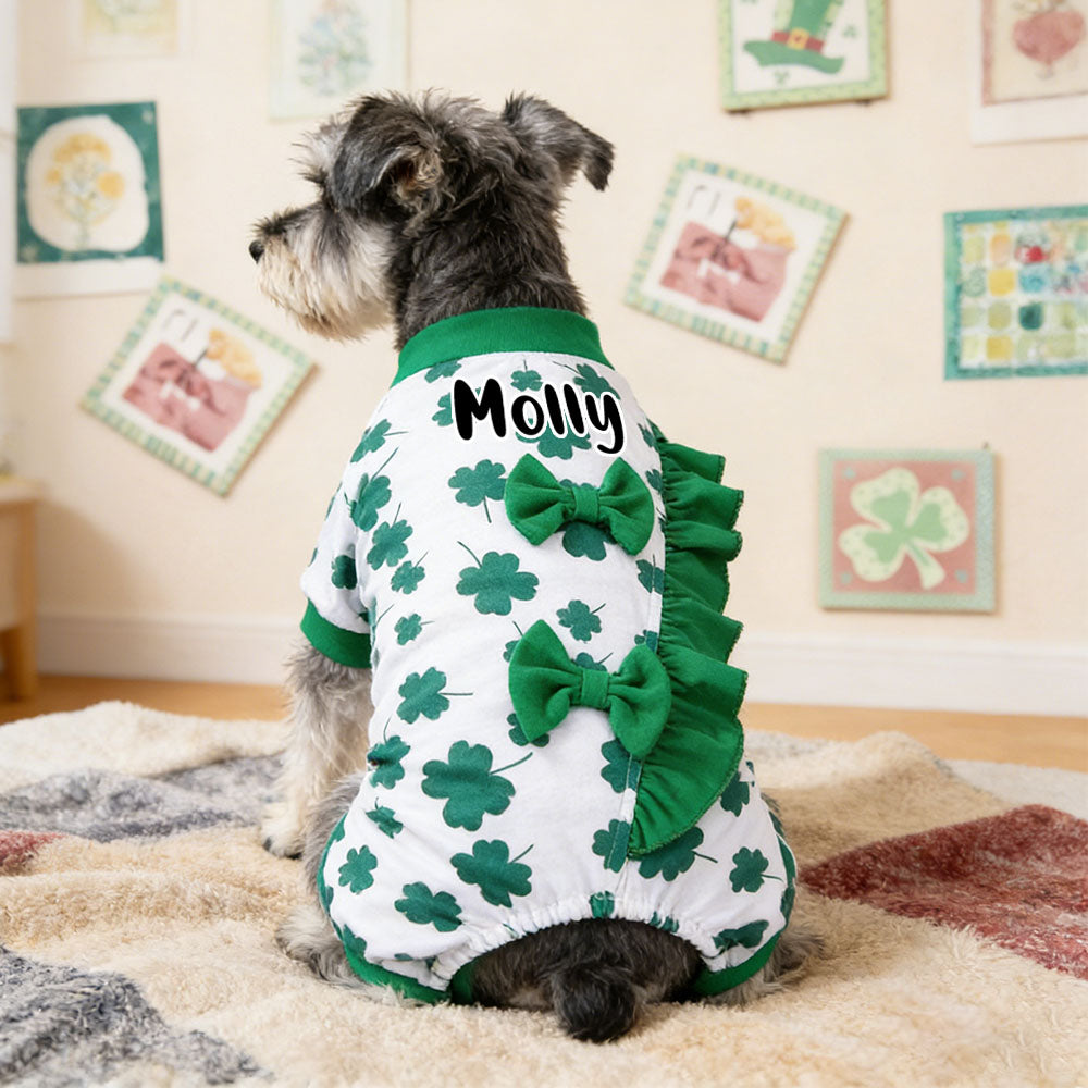 Personalisierter St. Patrick's Day Jumpsuit für Haustiere | inCloth10