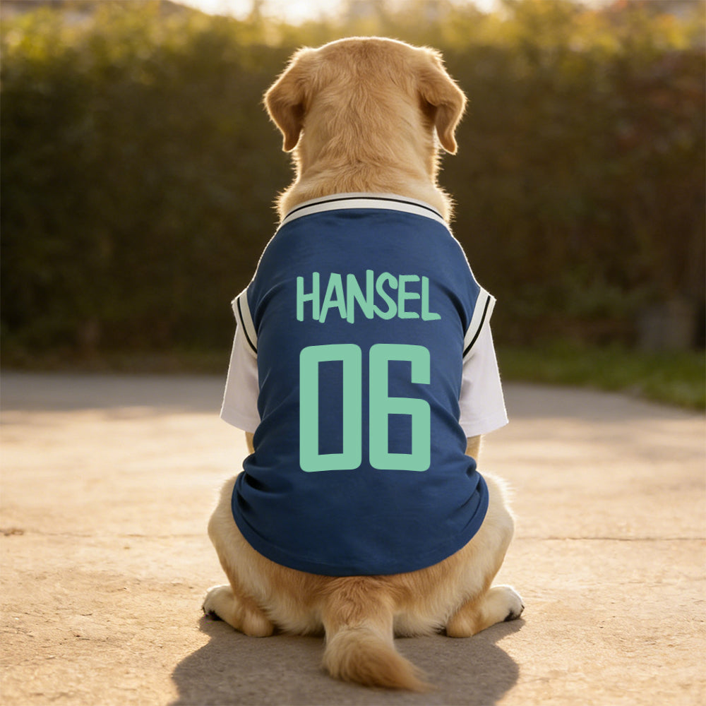 Personalized Breathable Pet Shirt with Name & Number | inCloth62