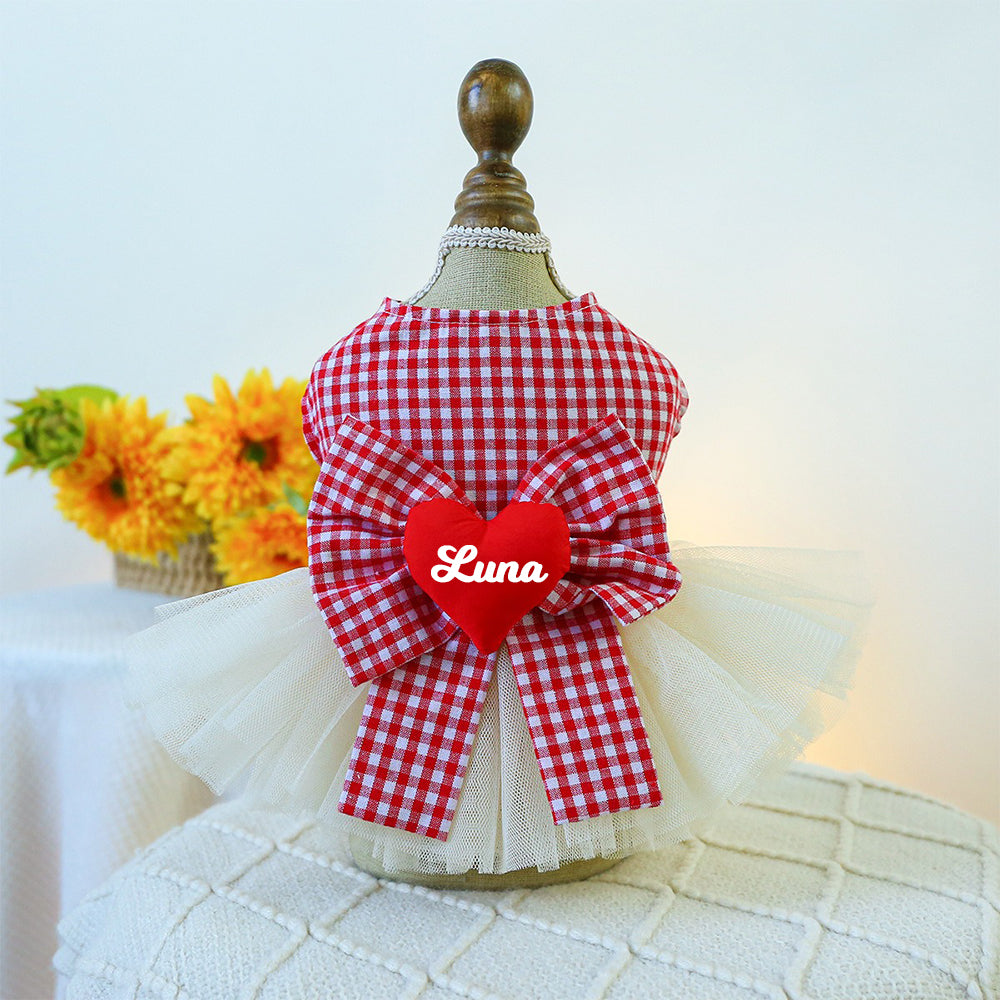 Personalisiertes Haustier-Valentinstags-Kleid | inCloth02