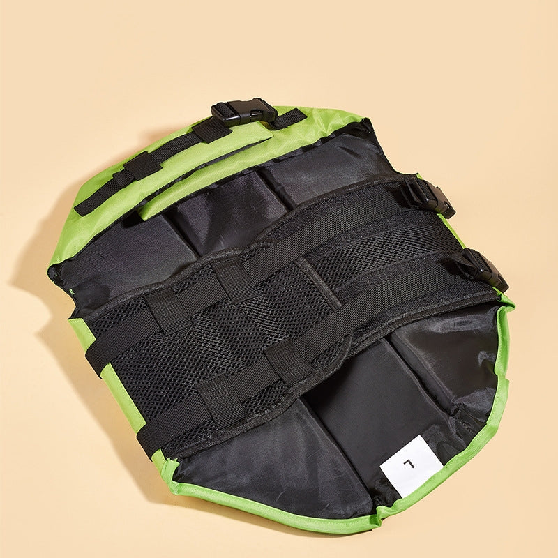 Personalisierte Haustier-Schwimmweste mit Namen in Hai-Optik | inCloth56