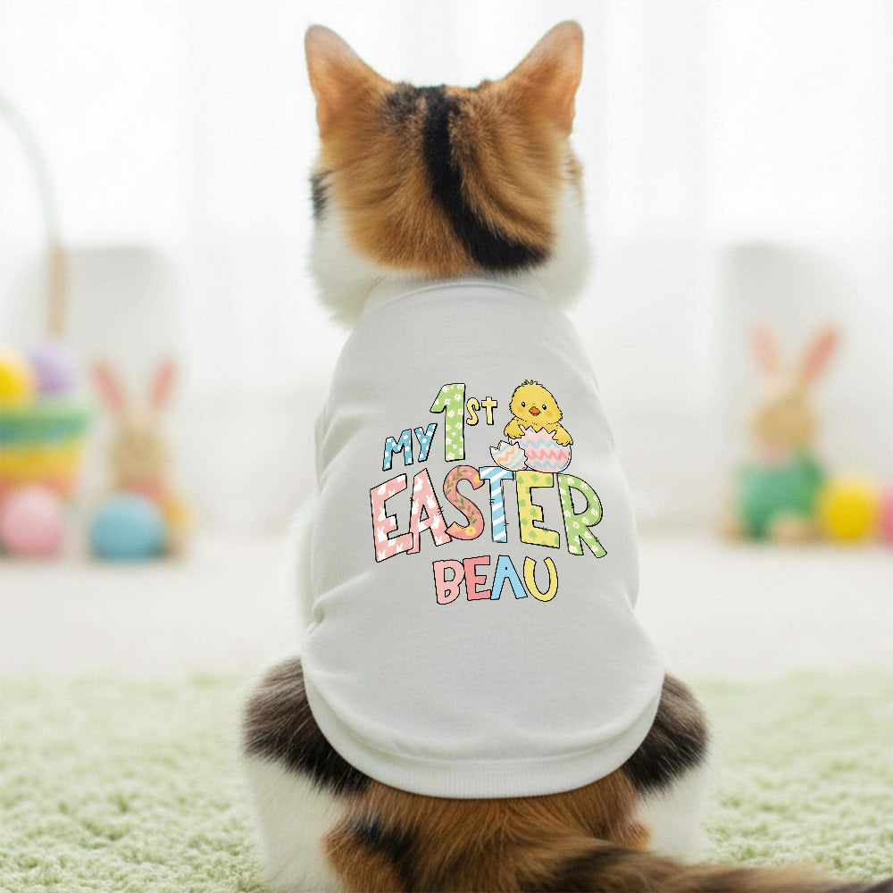 Personalisiertes "Erstes Ostern" T-Shirt für Haustiere | inCloth35