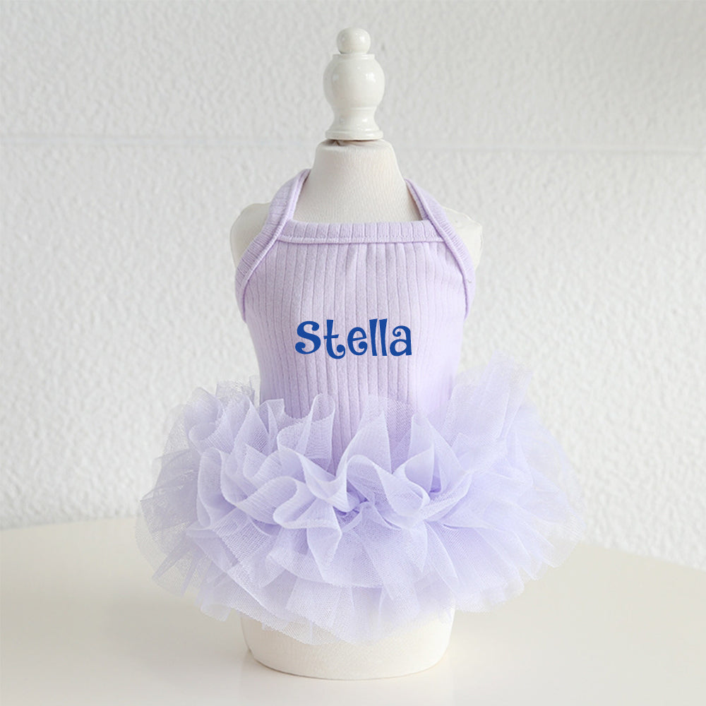 Personalisiertes Haustier-Tutu-Kleid mit Namen | inCloth40