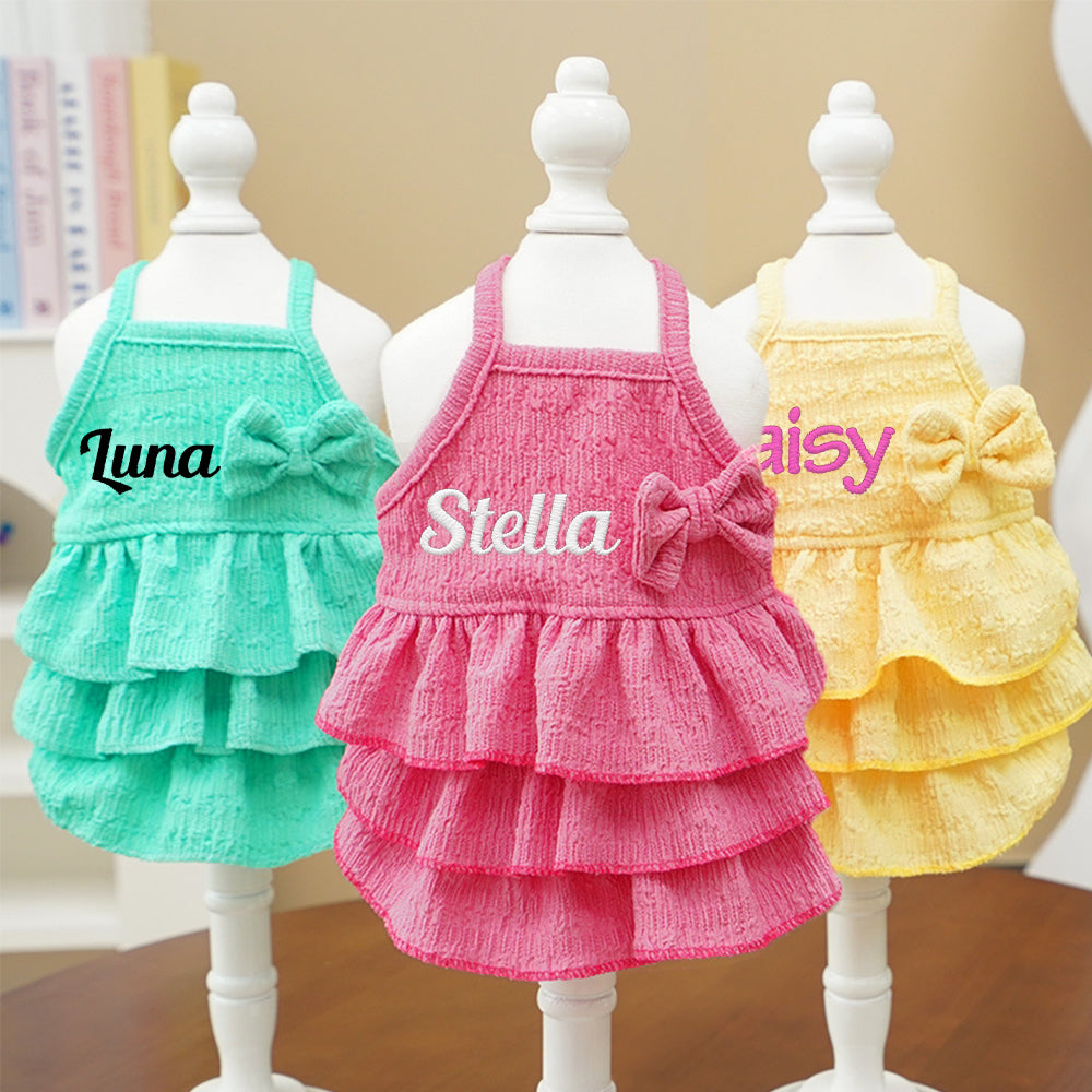 Personalisiertes besticktes Namens-Haustierkleid Prinzessin | inCloth41