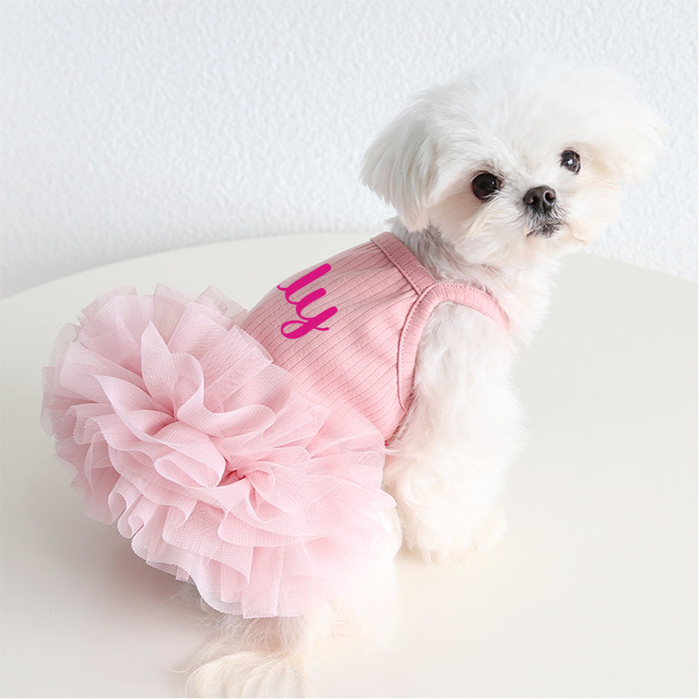Personalisiertes Haustier-Tutu-Kleid mit Namen | inCloth40