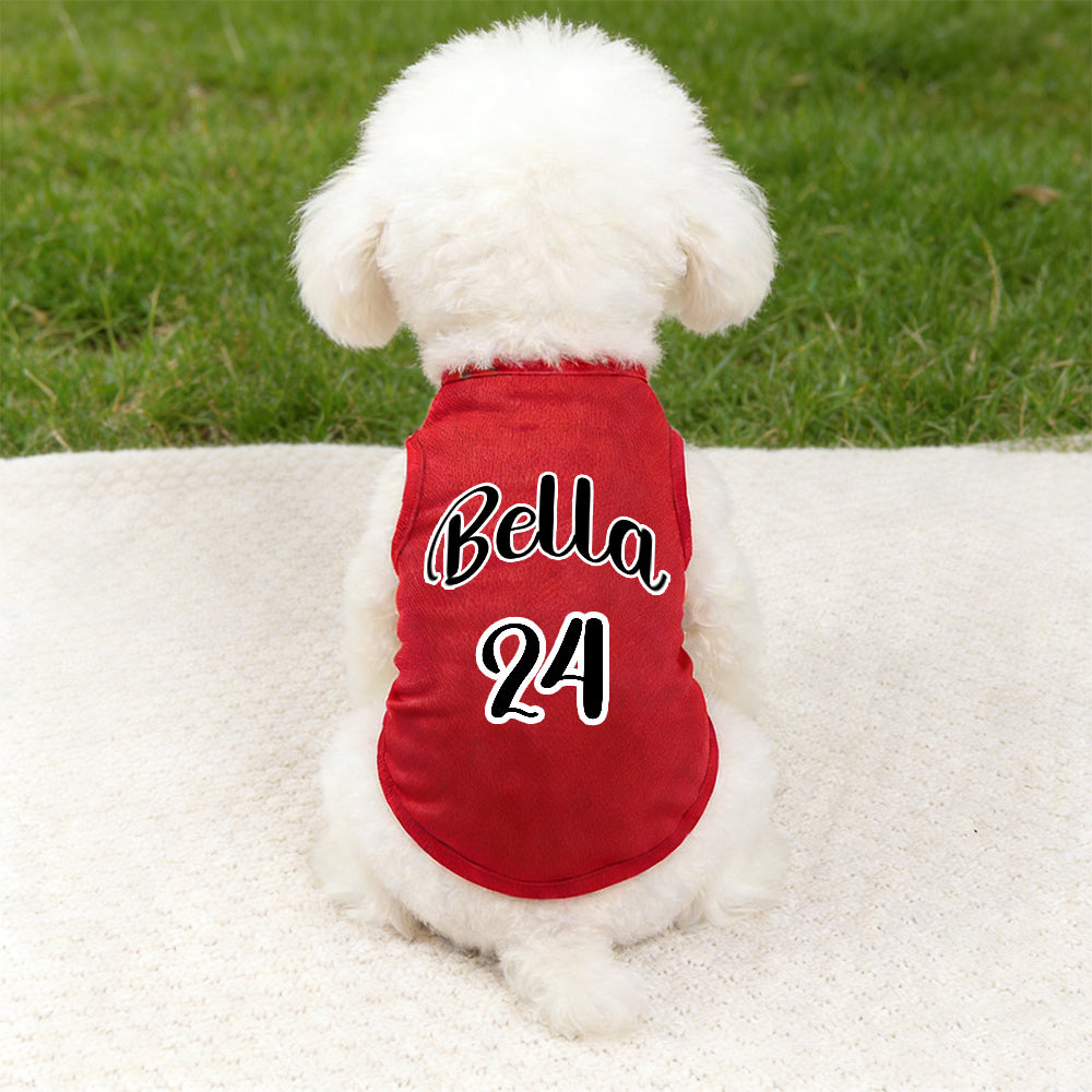 Personalized Breathable Pet Vest with Name & Number | inCloth55