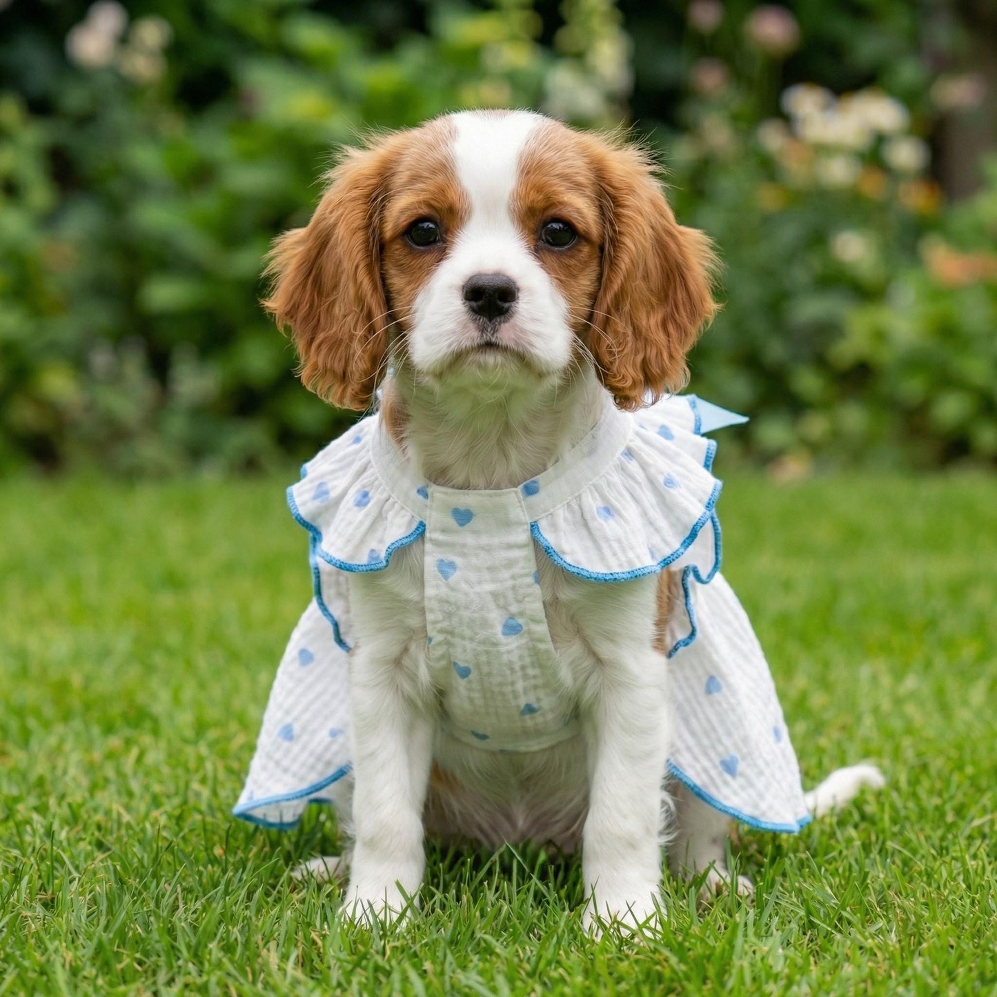 Robe florale personnalisée à nœud pour animaux | inCloth38