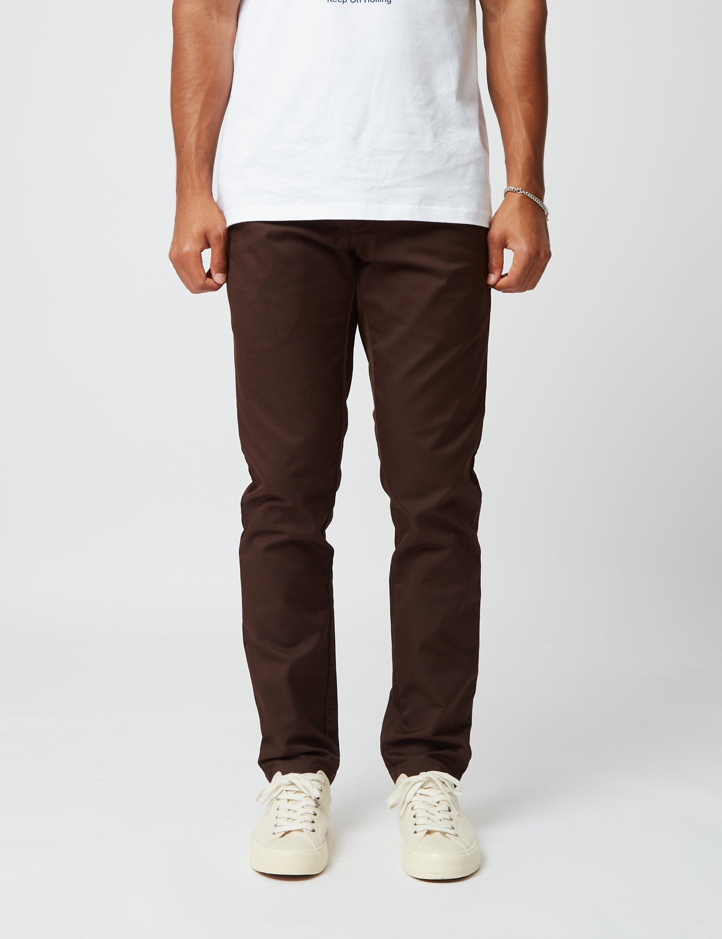 Sid Pant Chino (Slim) - Dunkel umbrafarben