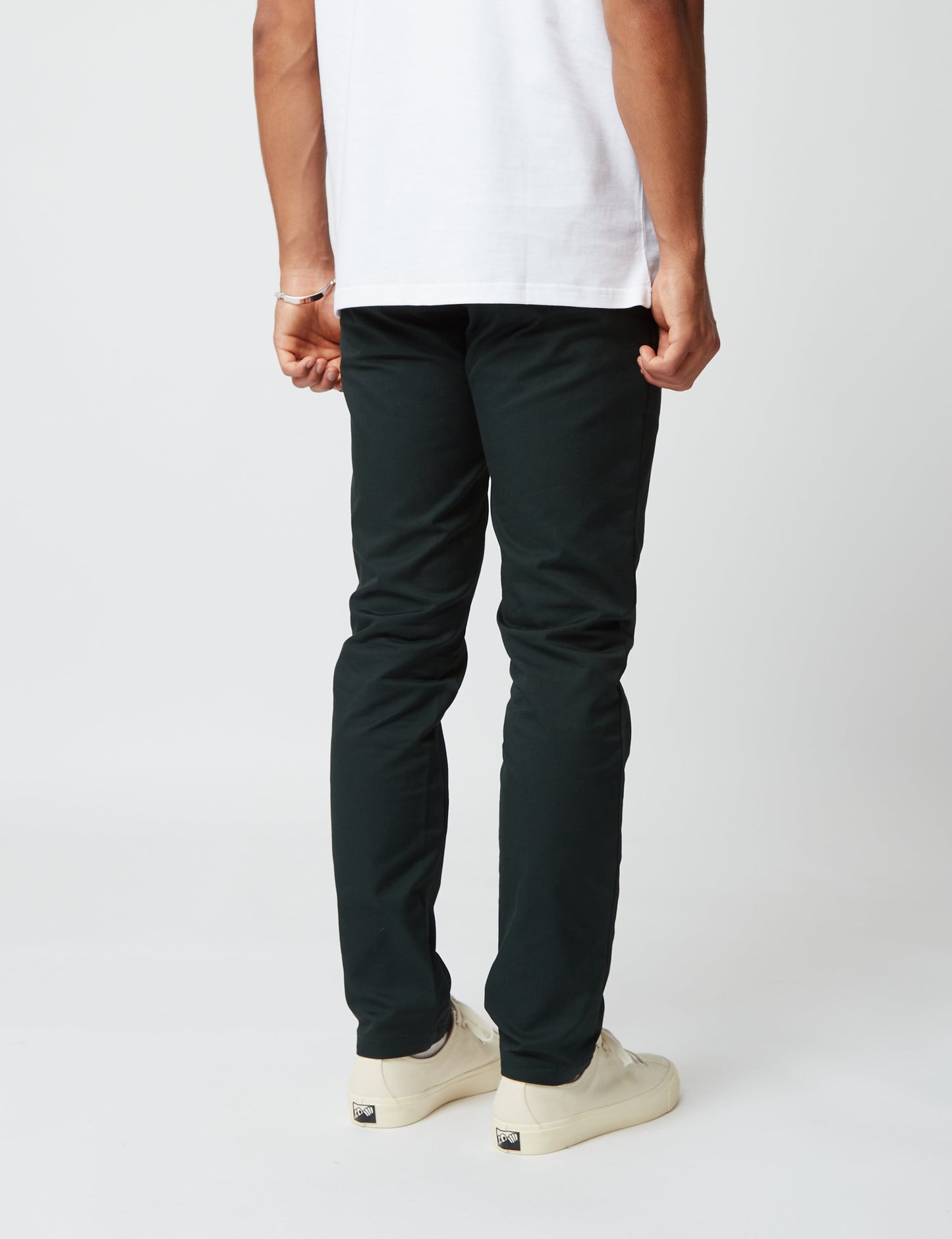 Pantalon Chino Sid (coupe slim) - Vert Cèdre Foncé