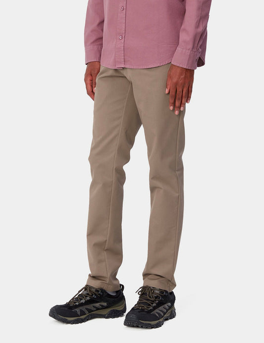Pantalon chino Sid - Branch Brown Rinsed