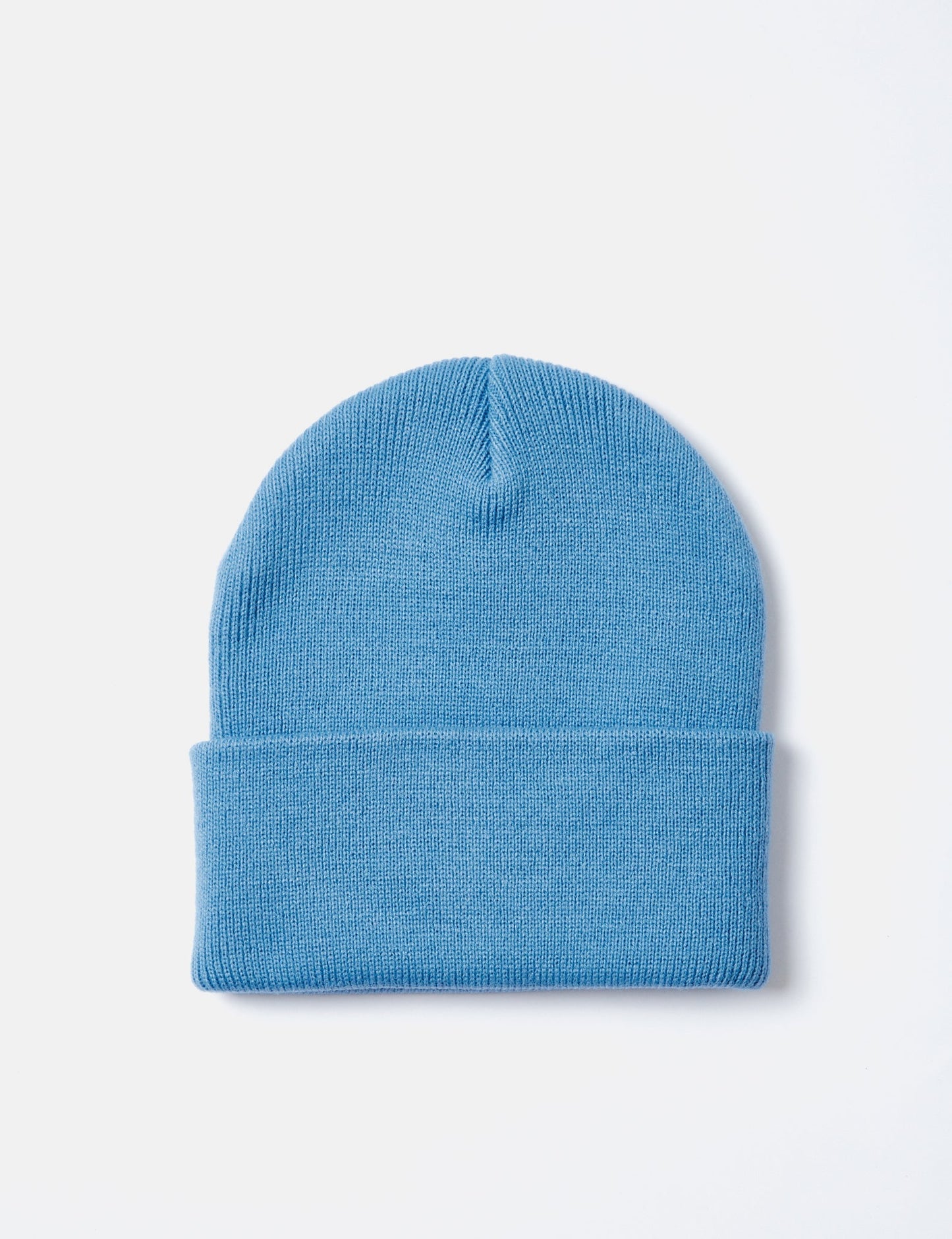 Kurze Beanie Mütze - Poolblau