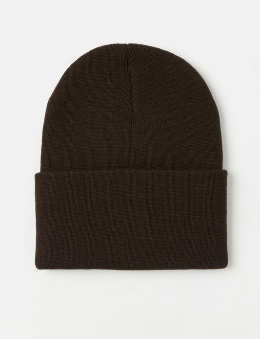 Bonnet en tricot – Marron terre d'ombre foncé