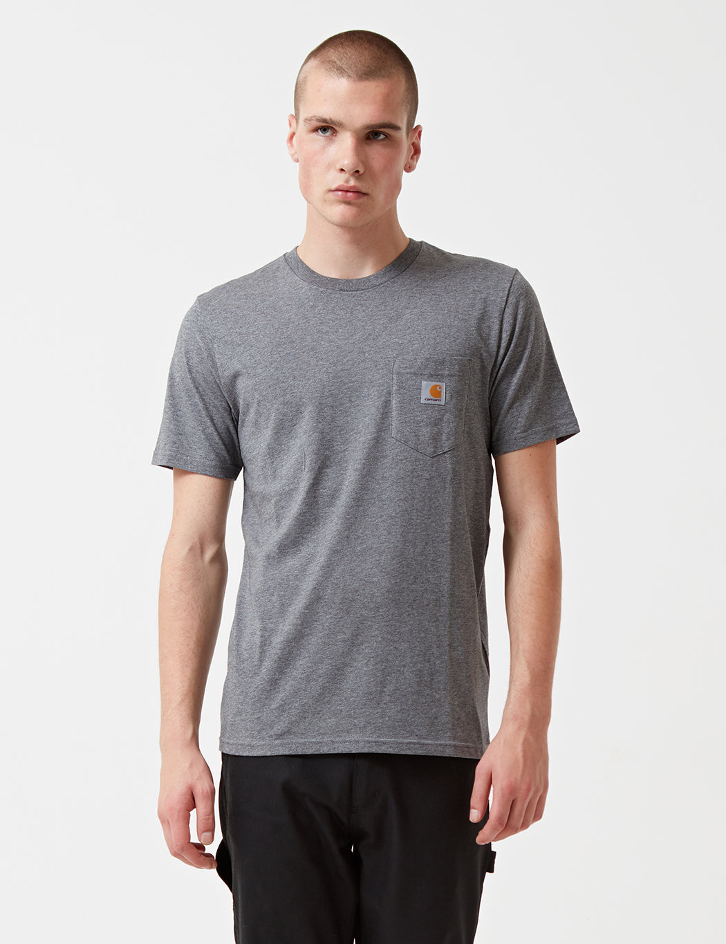 T-shirt à poche - Bleu Glacier
