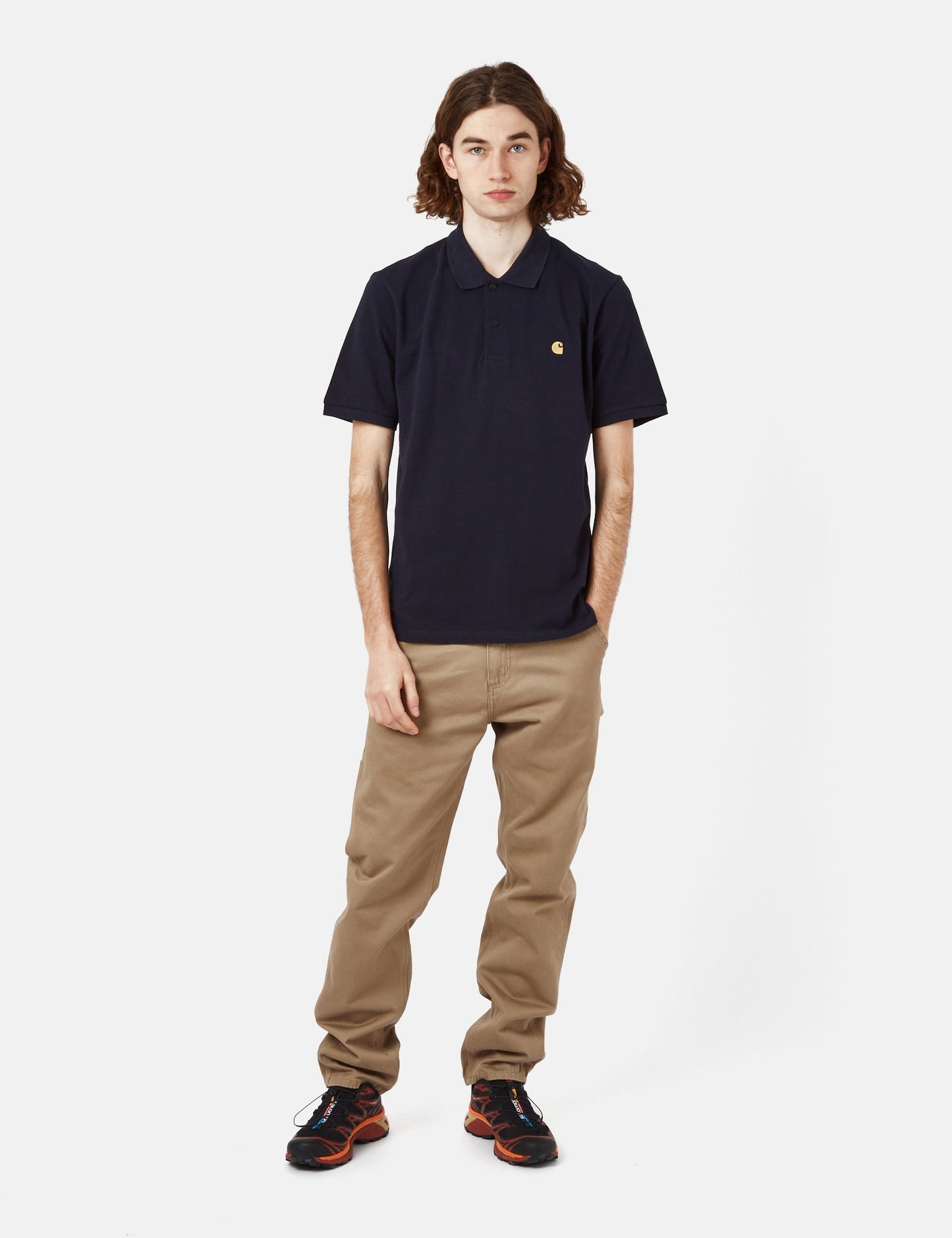 Chase Pique Polohemd – Dunkelmarineblau