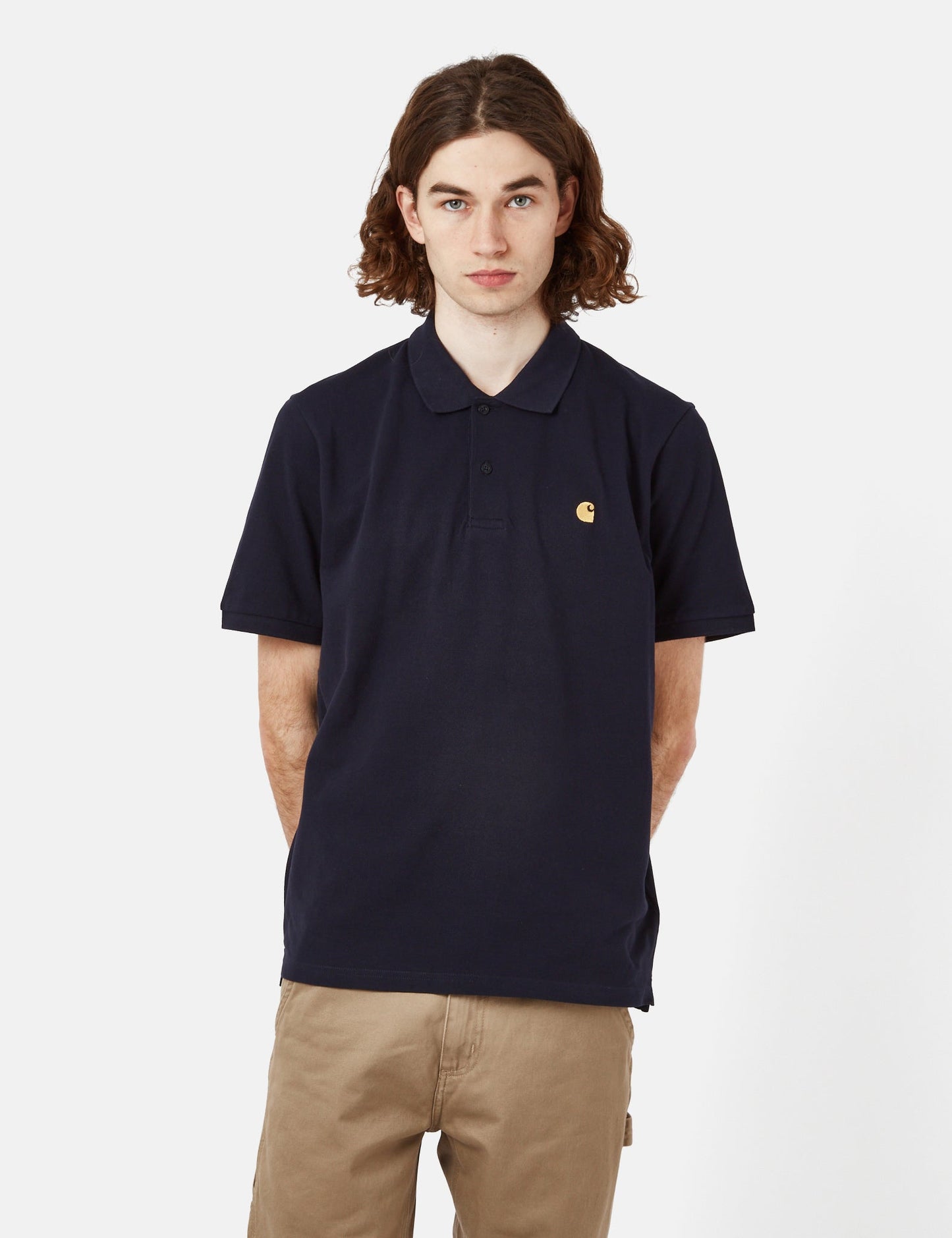 Chase Pique Polohemd – Dunkelmarineblau