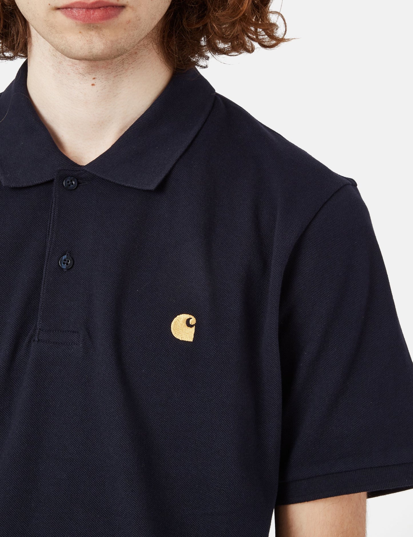 Chase Pique Polohemd – Dunkelmarineblau