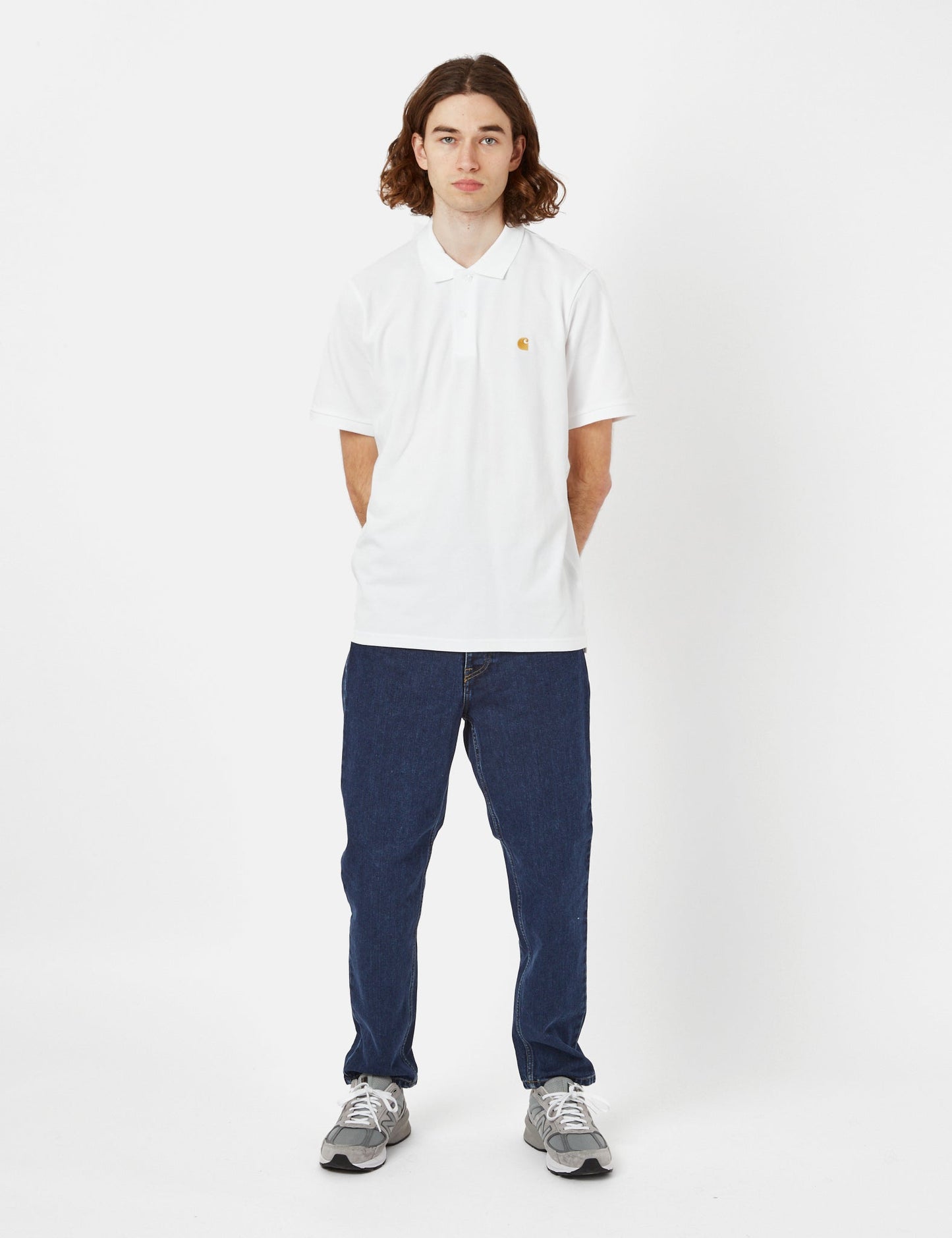 Pikee-Poloshirt Chase – Weiß