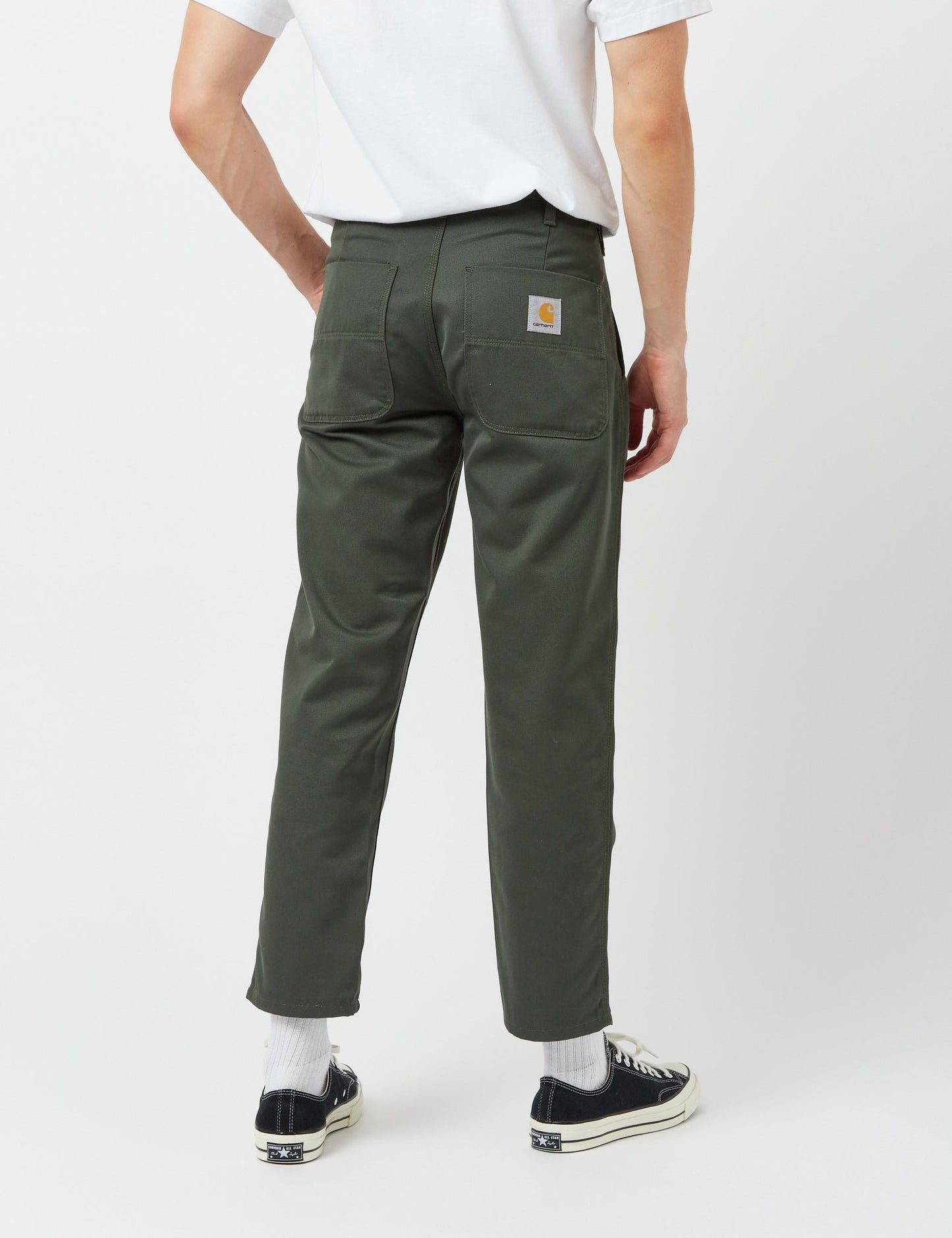 Pantalon Abbott (coupe fuselée) - Vert buis