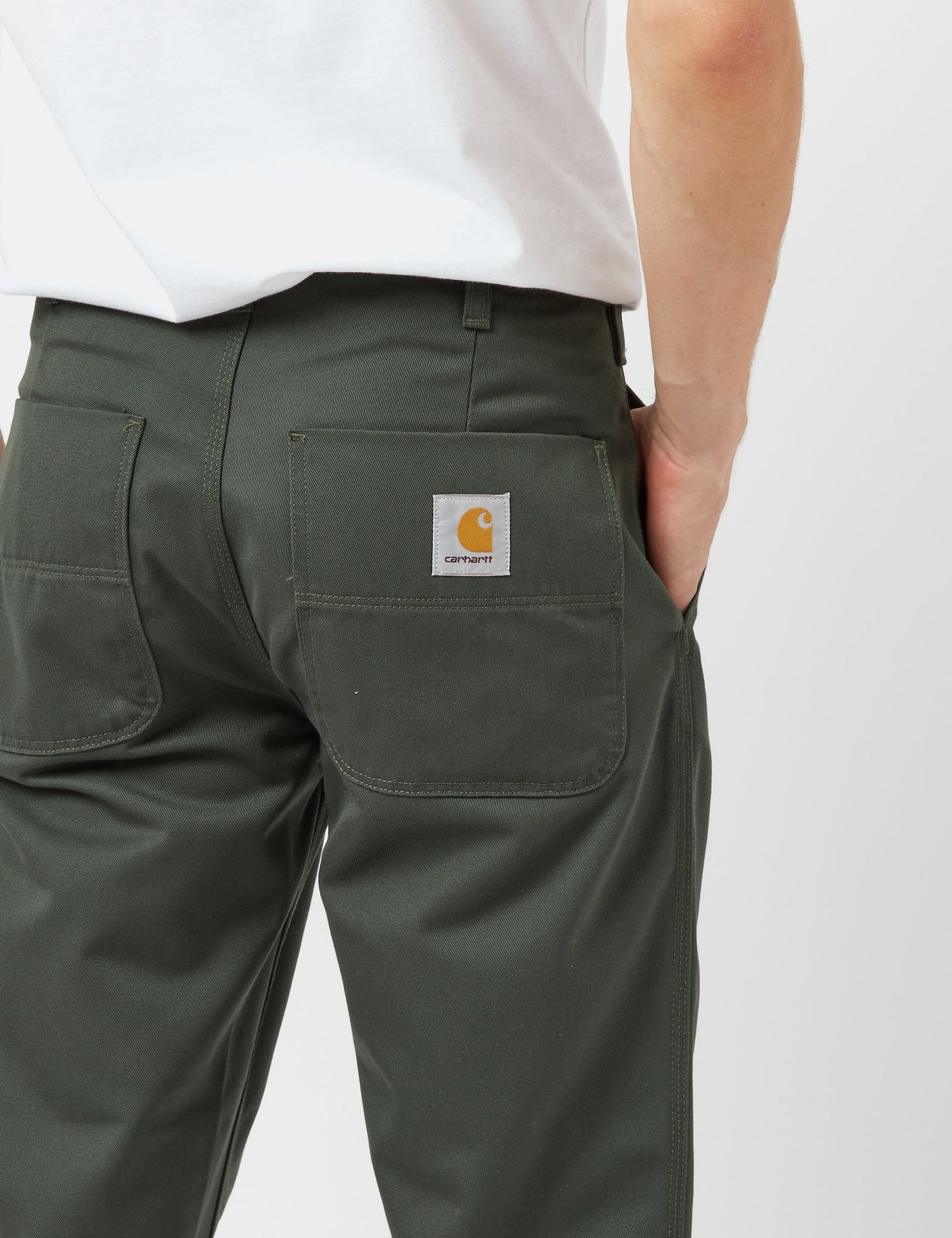 Pantalon Abbott (coupe fuselée) - Vert buis