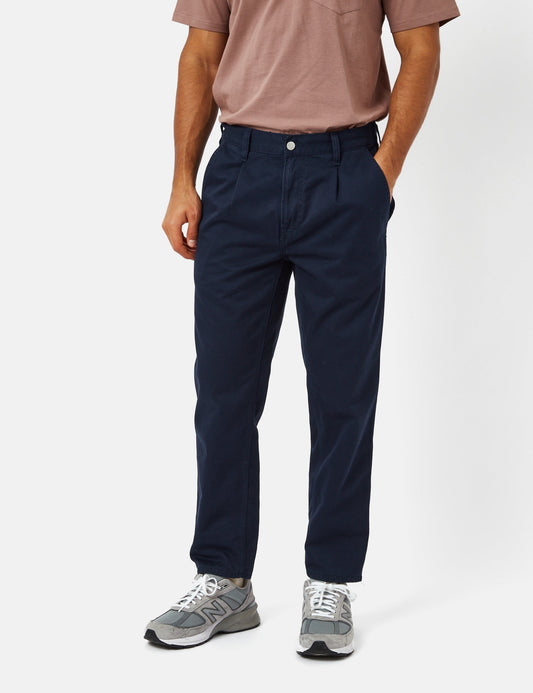Pantalon Abbott (coupe fuselée normale) - Bleu Atom