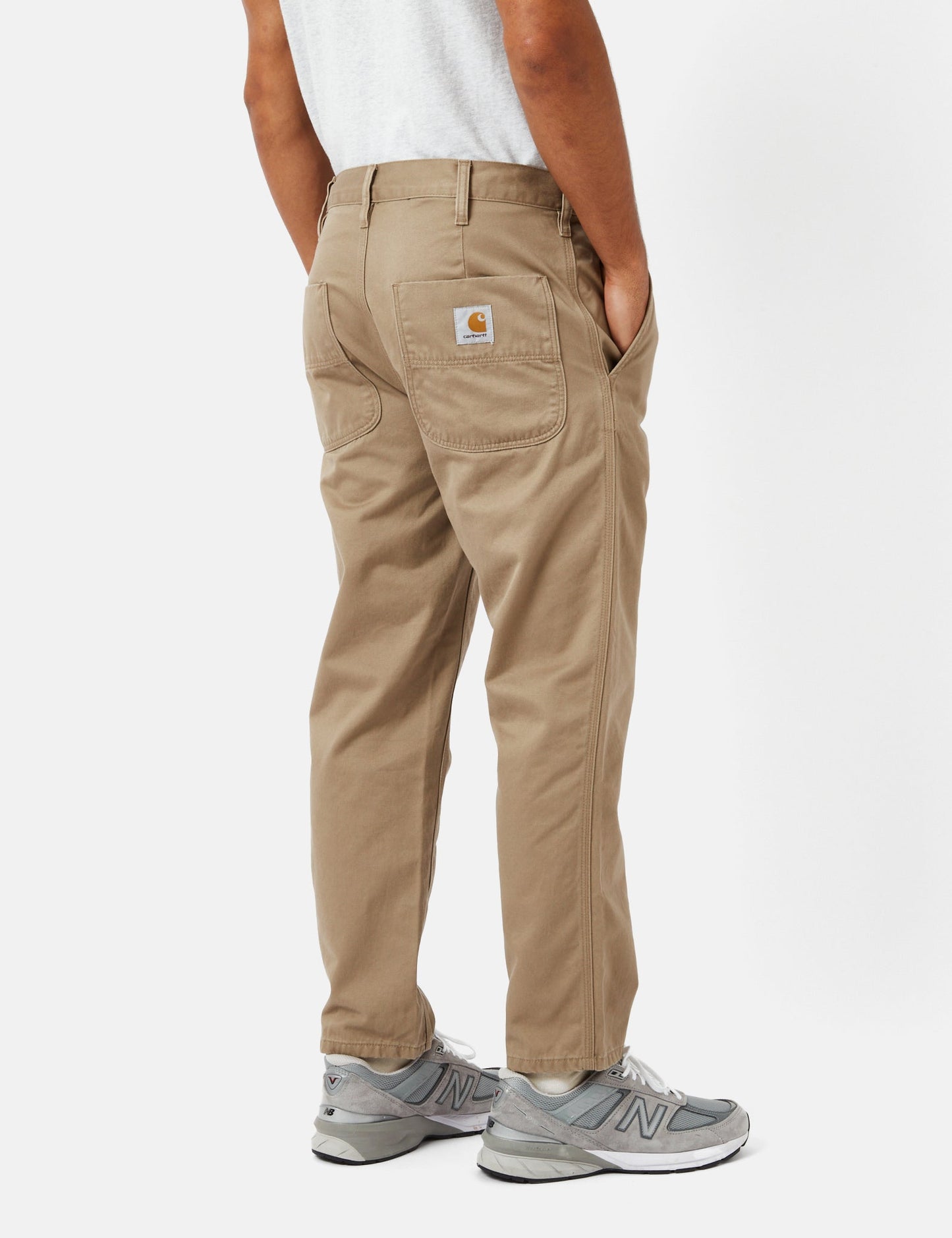 Pantalon Abbott (coupe fuselée normale) – Beige cuir