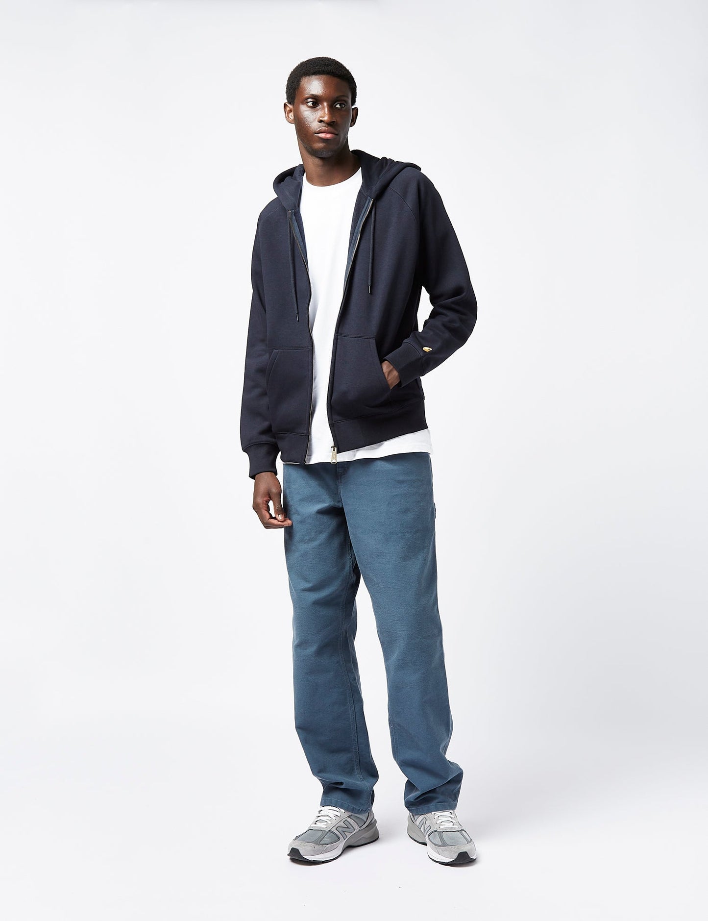 Chase Kapuzen-Sweatshirt mit Reißverschluss - Dunkelmarineblau