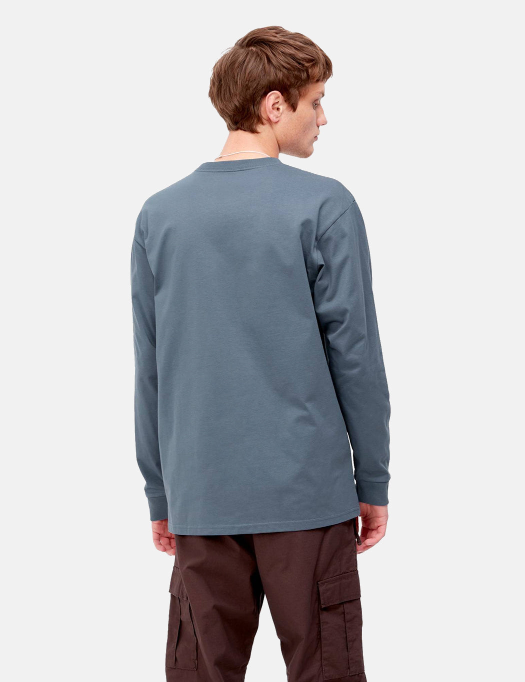 Chase Langarm-T-Shirt - Storm Blue