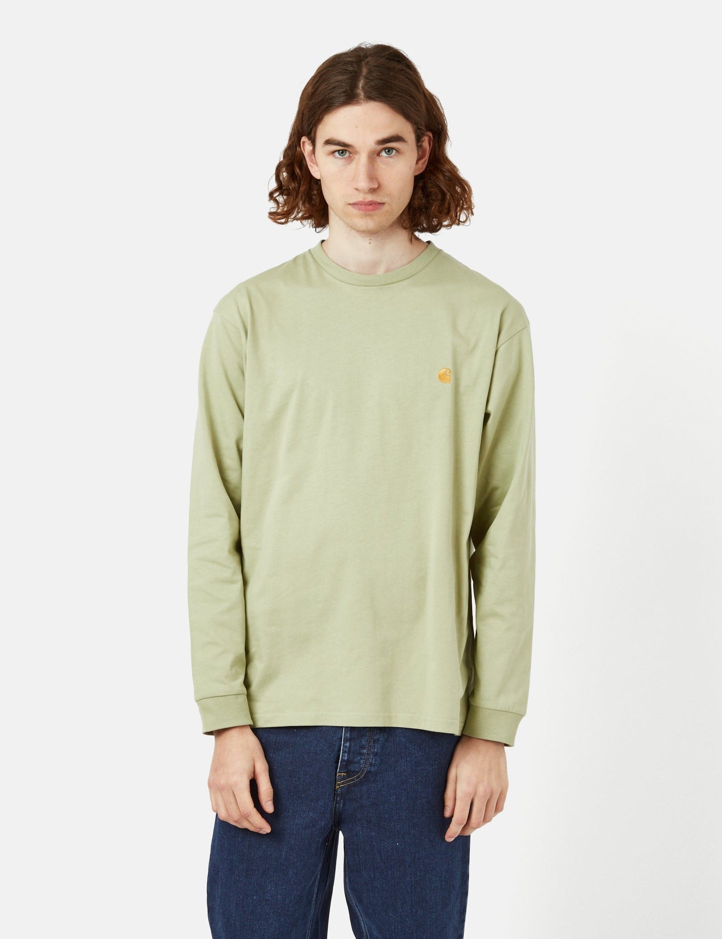 Langarm-T-Shirt Chase (Loose) – Jura Green