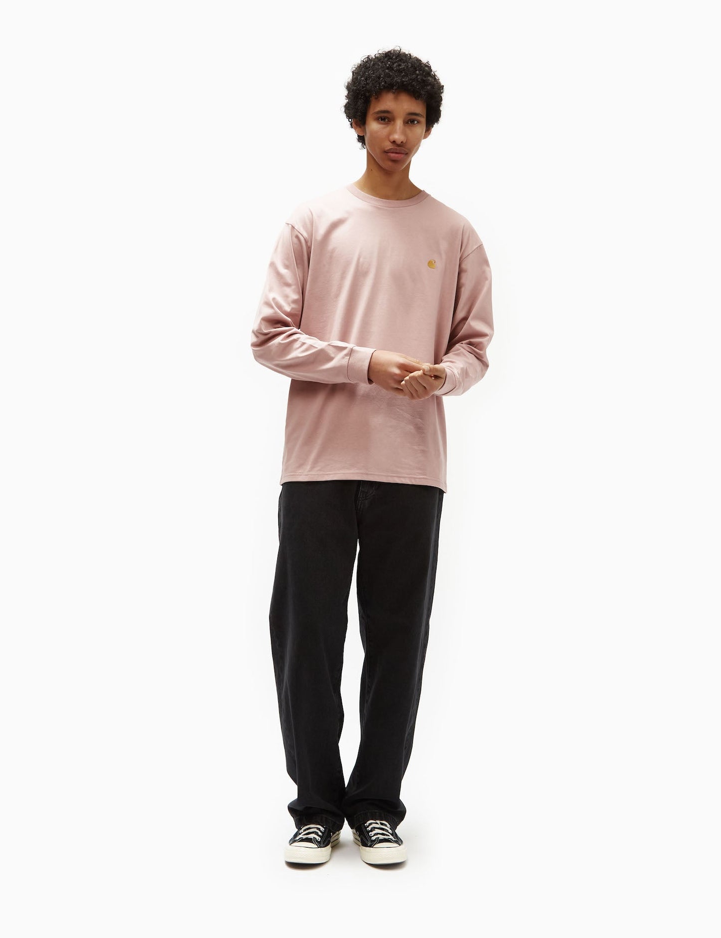 T-shirt manches longues Chase (ample) - Rose verrier