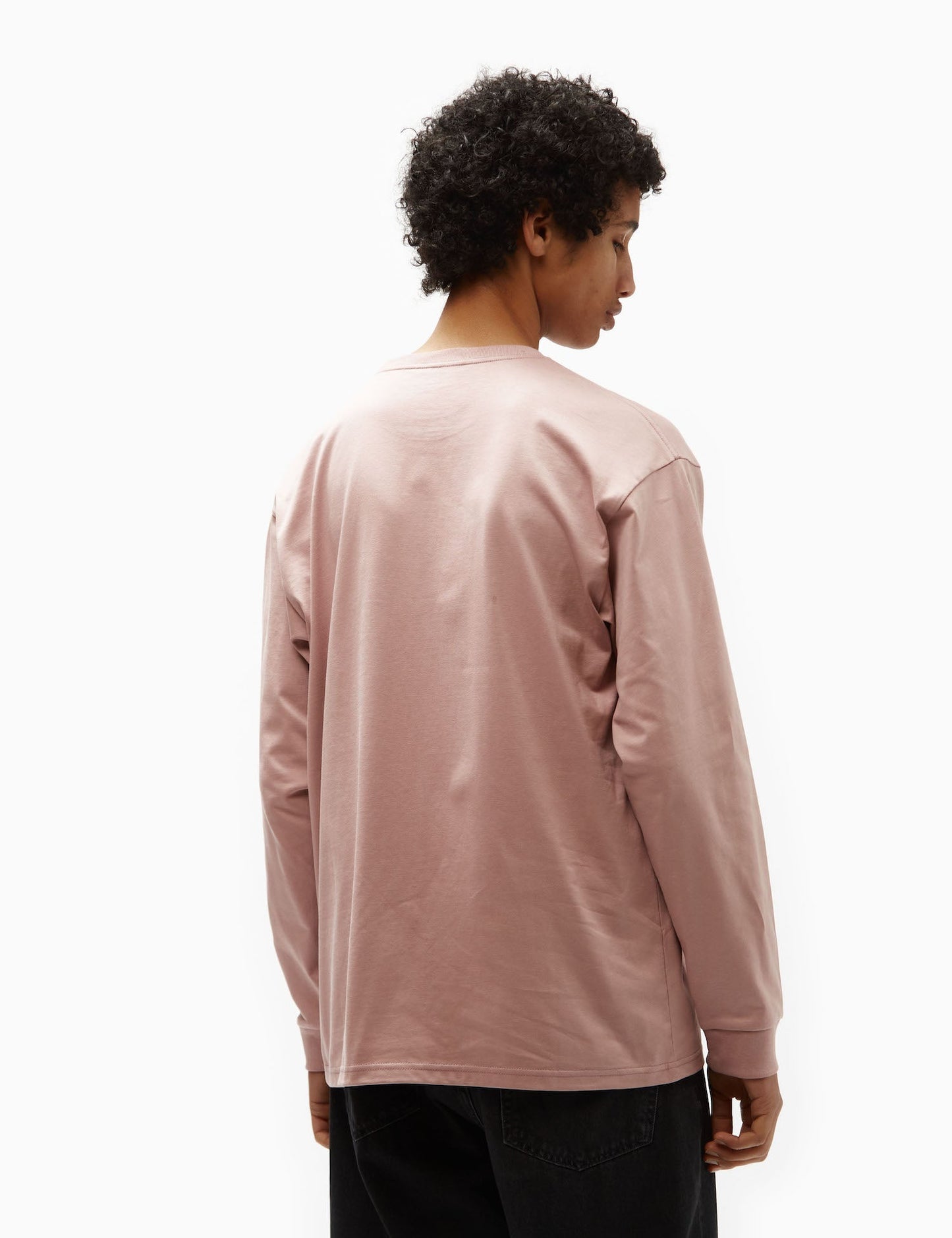 T-shirt manches longues Chase (ample) - Rose verrier
