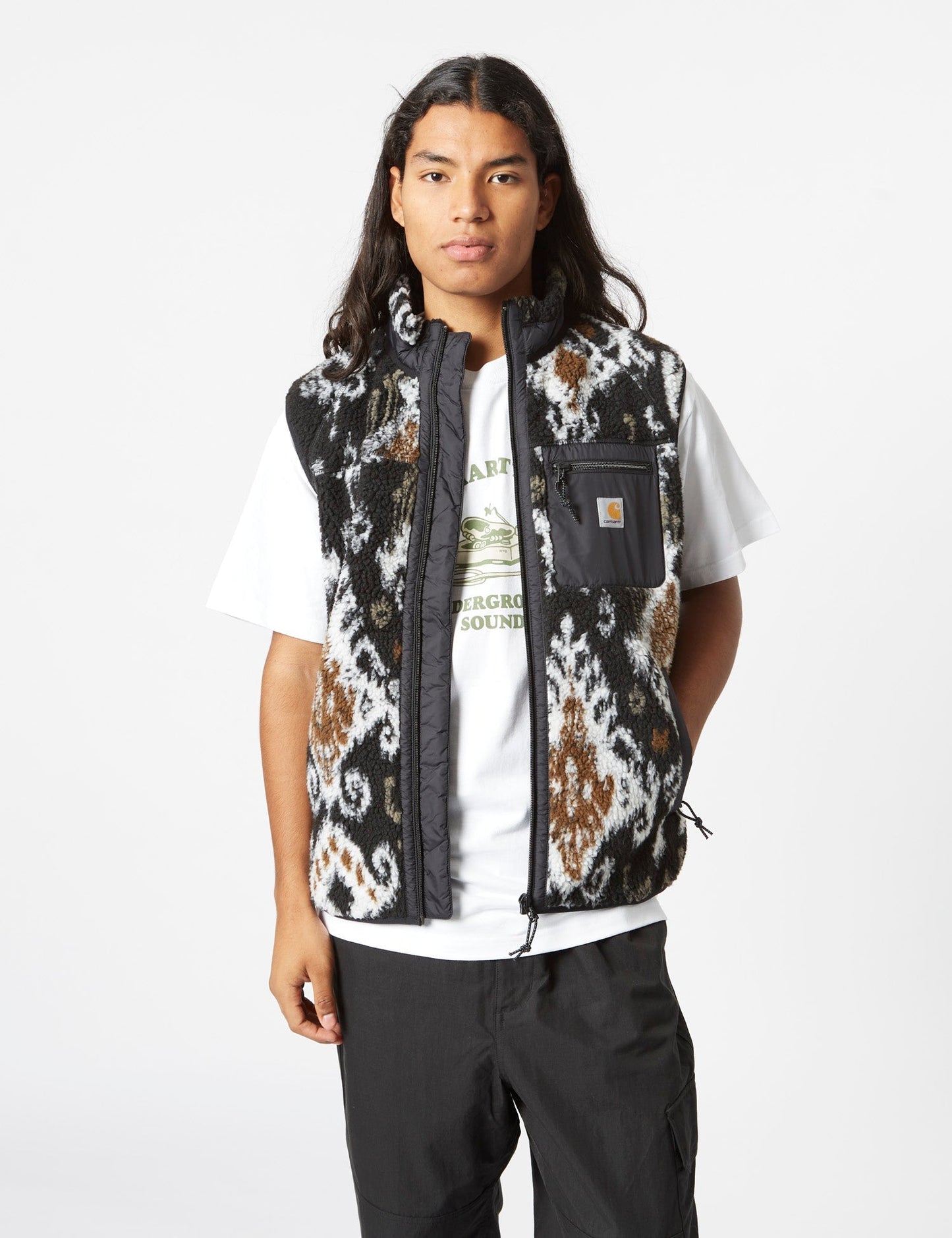 Prentis Vest Fleece-Futter (Baru Jacquard) – Schwarz