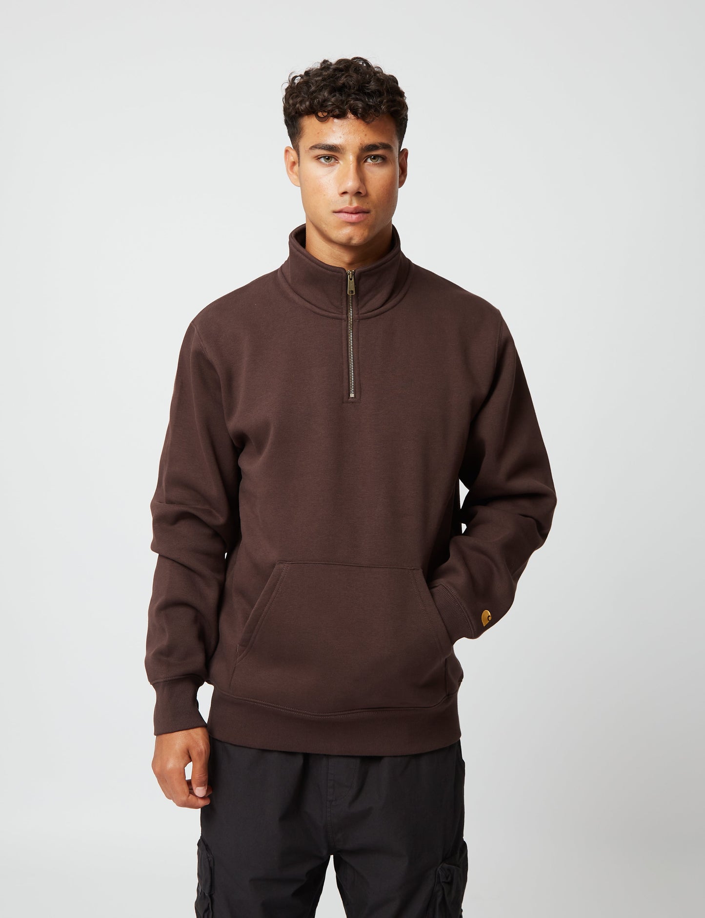 Sweat-shirt zippé Chase Neck - Vert botanique