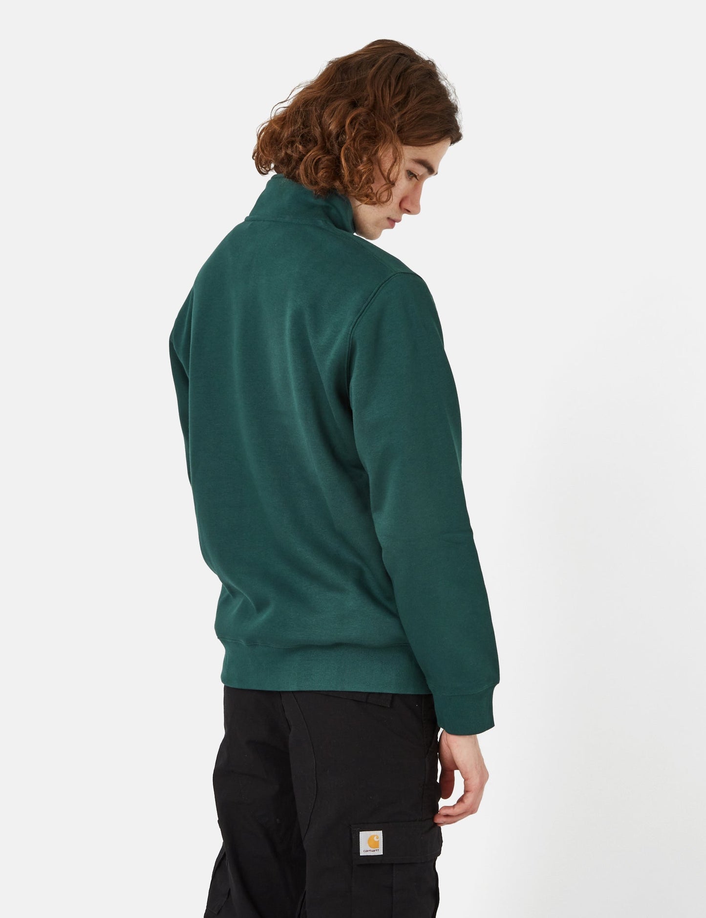 Sweat-shirt zippé Chase Neck - Vert botanique