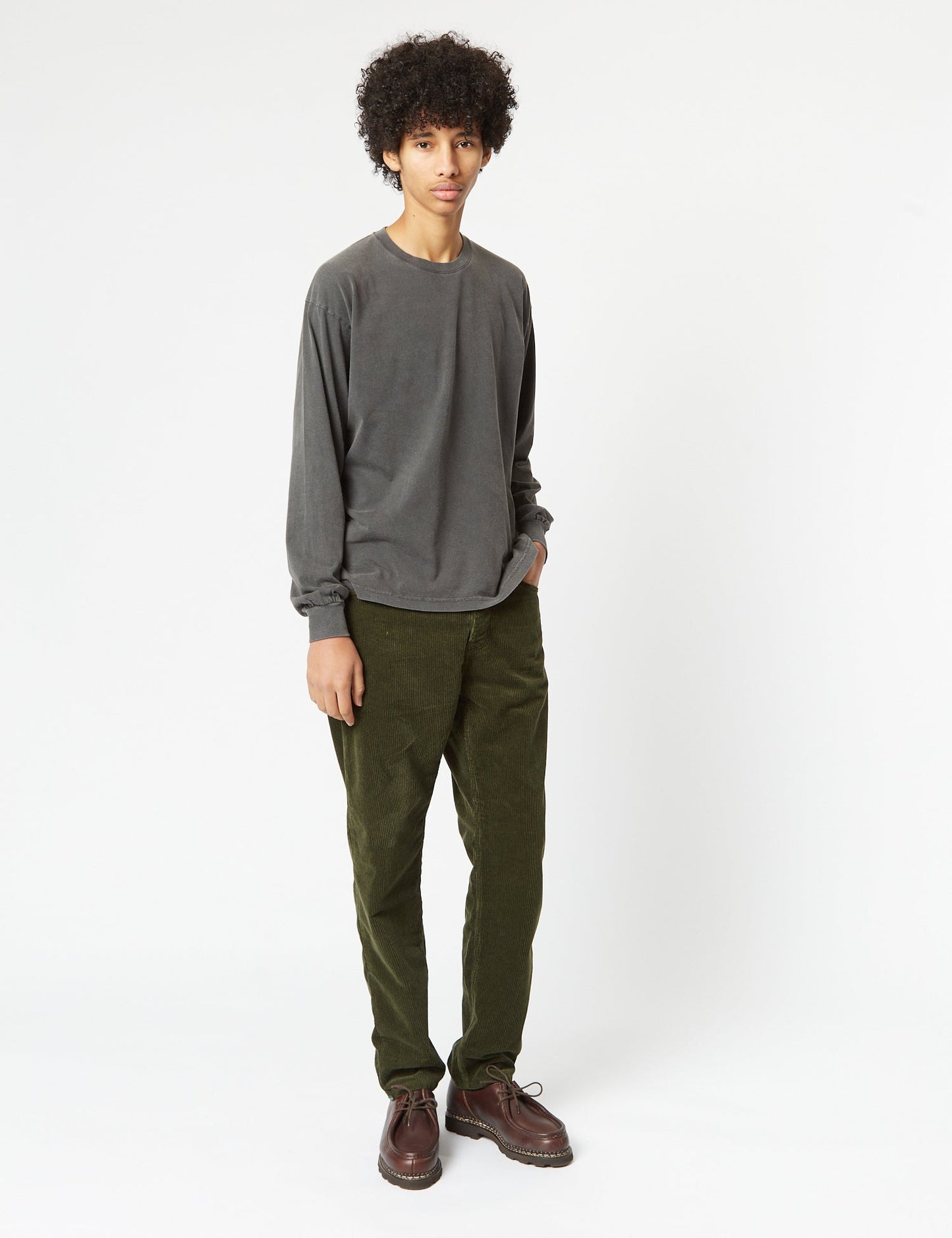 Newel Cordhose (Relaxed) - Plant Green