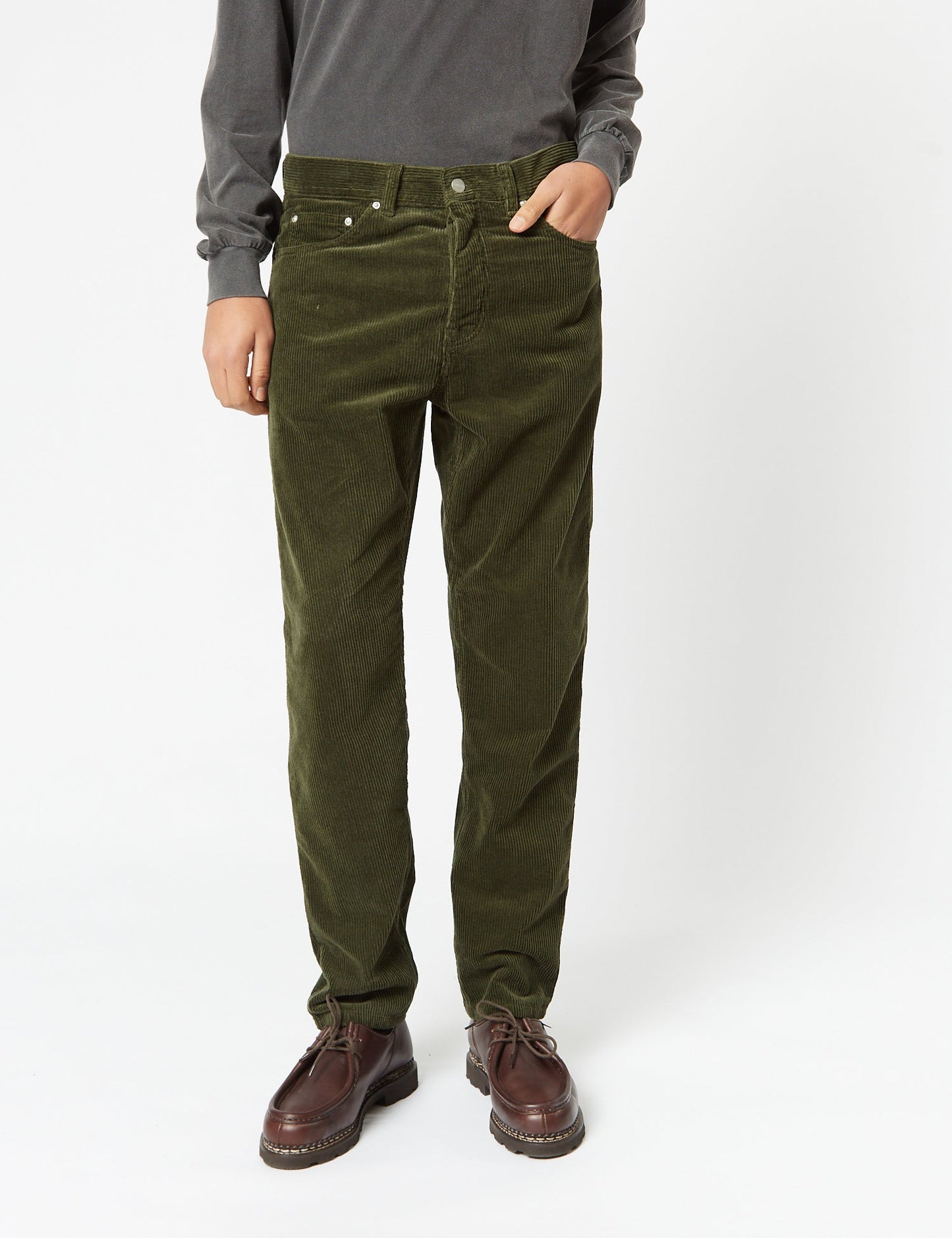 Newel Cordhose (Relaxed) - Plant Green