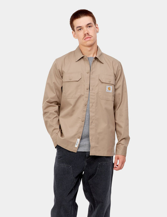 Master Shirt - Khaki cuir brun