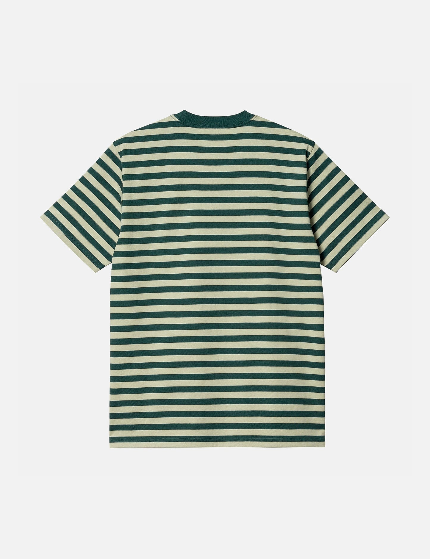 T-Shirt Scotty Stripe Pocket (Regular) – Botanic Green/Agave Green