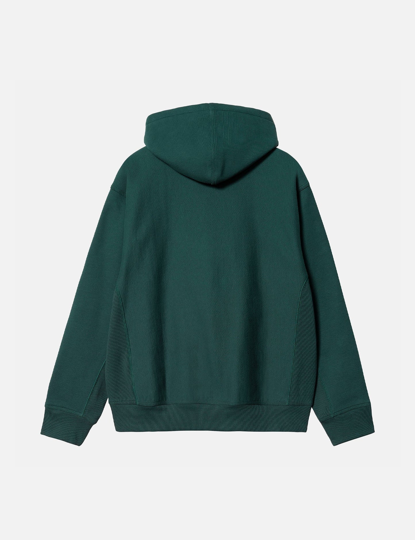 Sweat-shirt à capuche American Script - Vert botanique