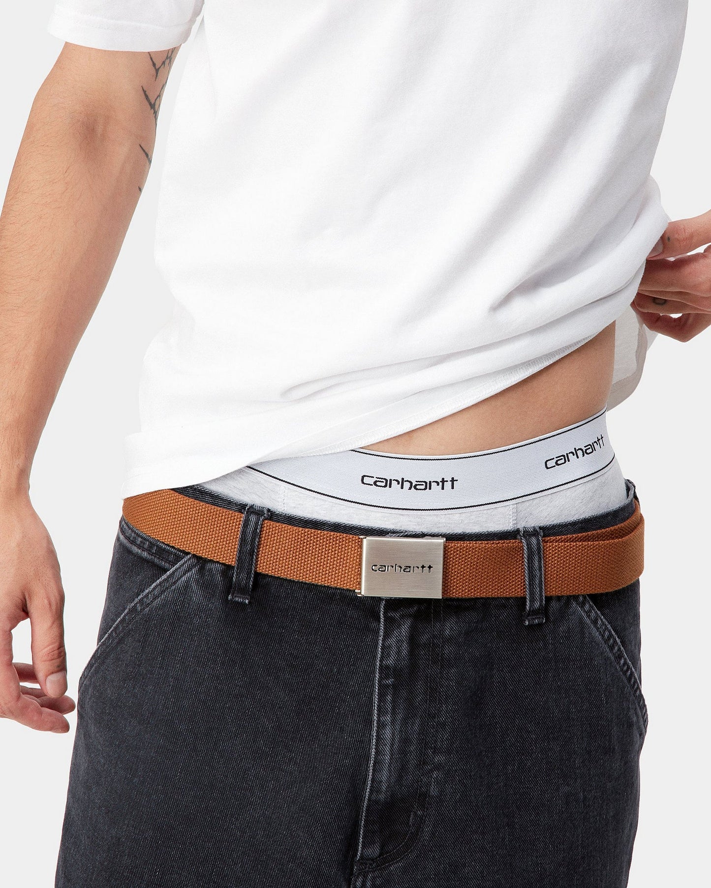 Baumwoll-Trunk-Boxershorts (2er-Pack) – Weiß