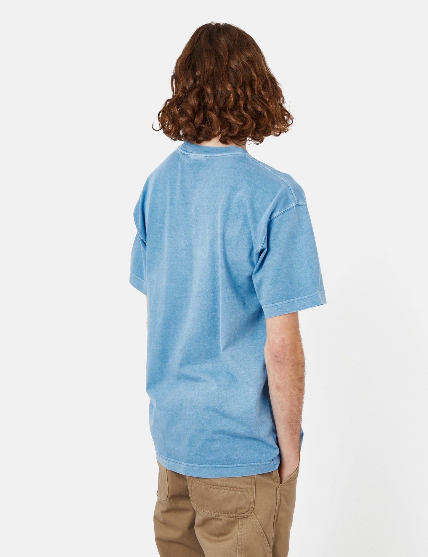T-shirt Nelson (ample) - Bleu piscine