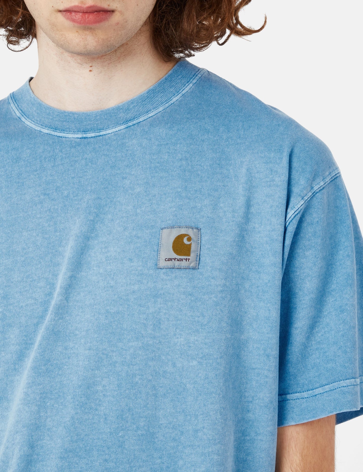 T-shirt Nelson (ample) - Bleu piscine